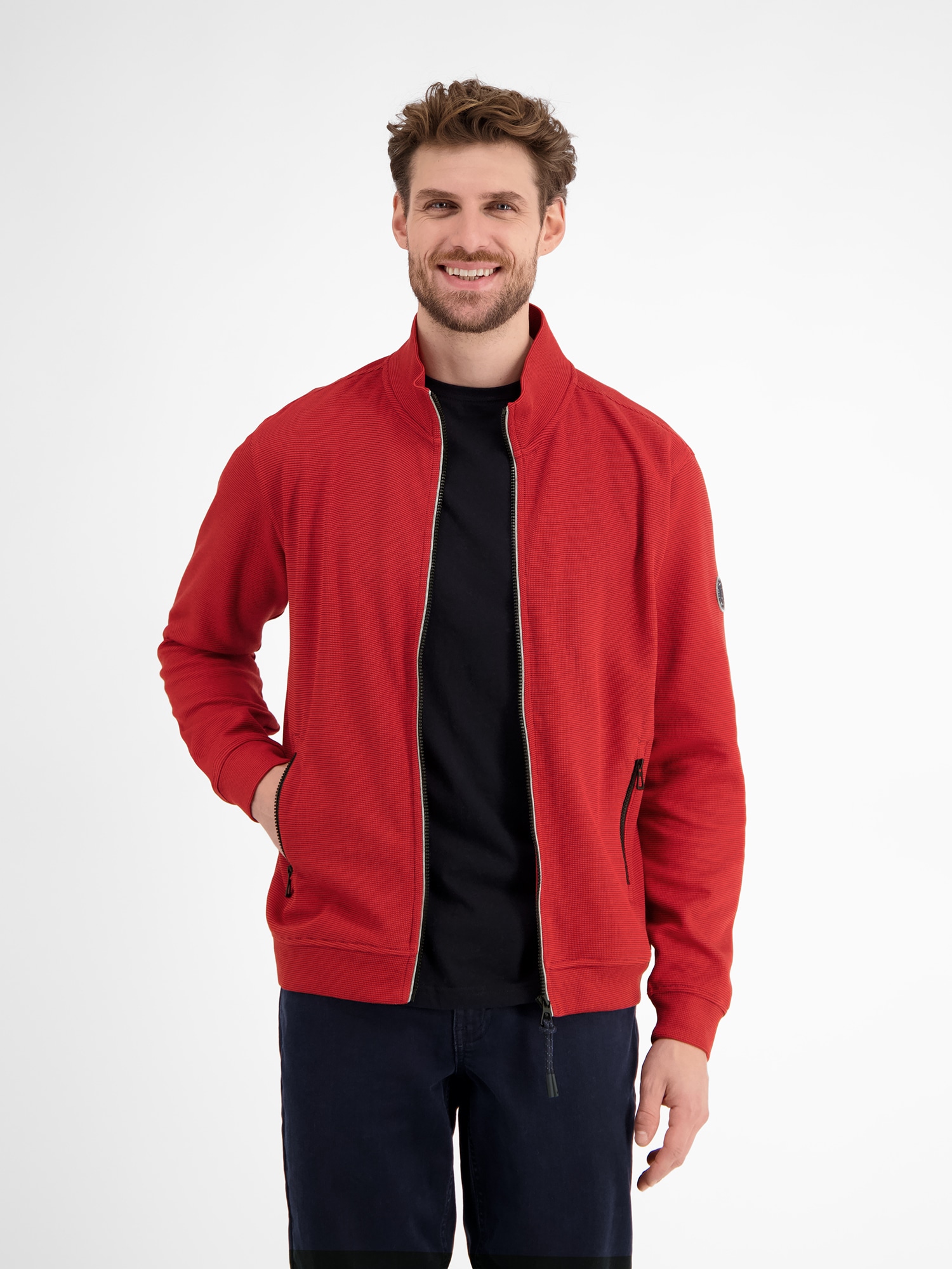 LERROS Sweatjacke, mit Stehkragen günstig online kaufen
