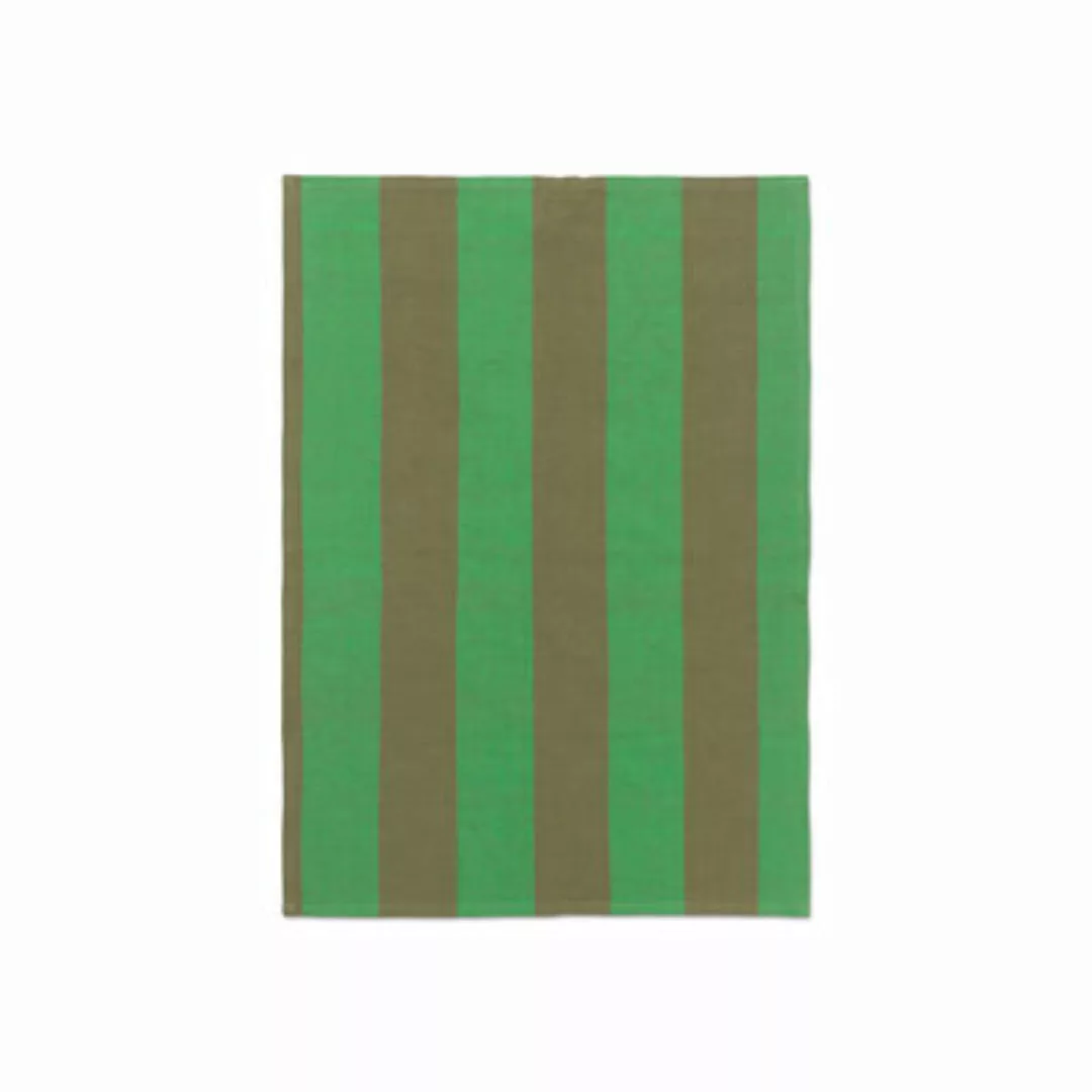 Geschirrtuch Hale textil grün / 50 x 70 cm - Ferm Living - Grün günstig online kaufen