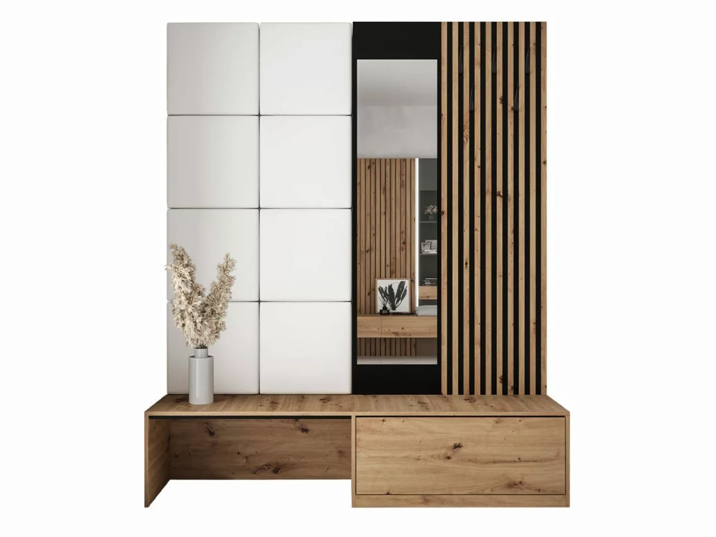 MIRJAN24 Garderoben-Set Premium, (Komplett-Set, Schuhschrank, Spiegel, günstig online kaufen