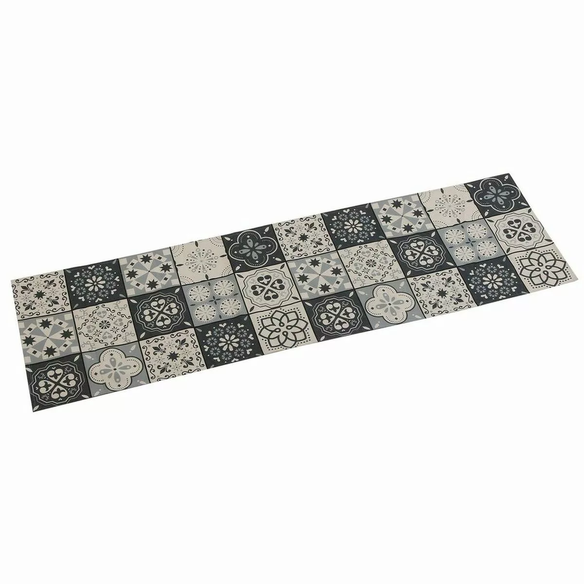 Tischläufer Versa Mosaik Grau Polyester (44,5 X 0,5 X 154 Cm) günstig online kaufen