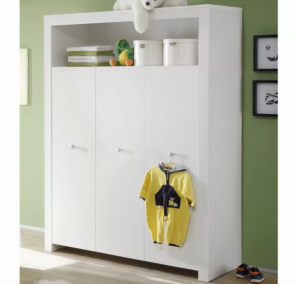 trendteam Kleiderschrank Olivia (3-türig, 130 x 186 cm, Schrank weiß matt) günstig online kaufen