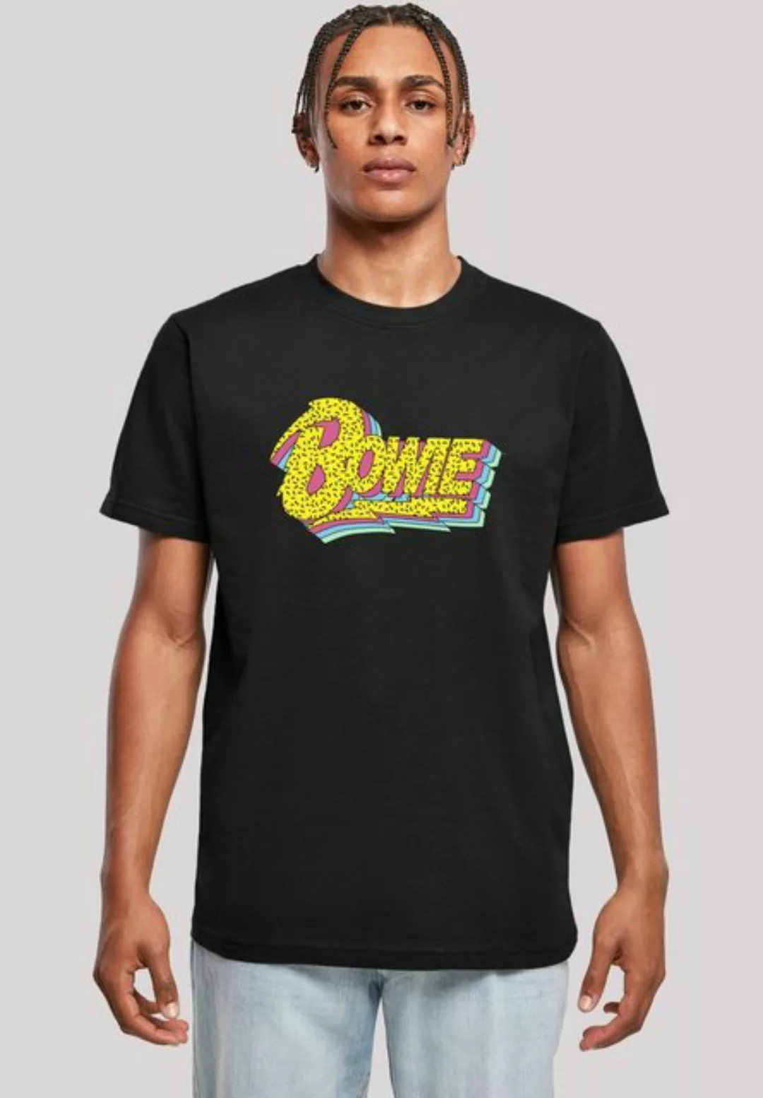 F4NT4STIC T-Shirt David Bowie Moonlight 90s Logo Print günstig online kaufen