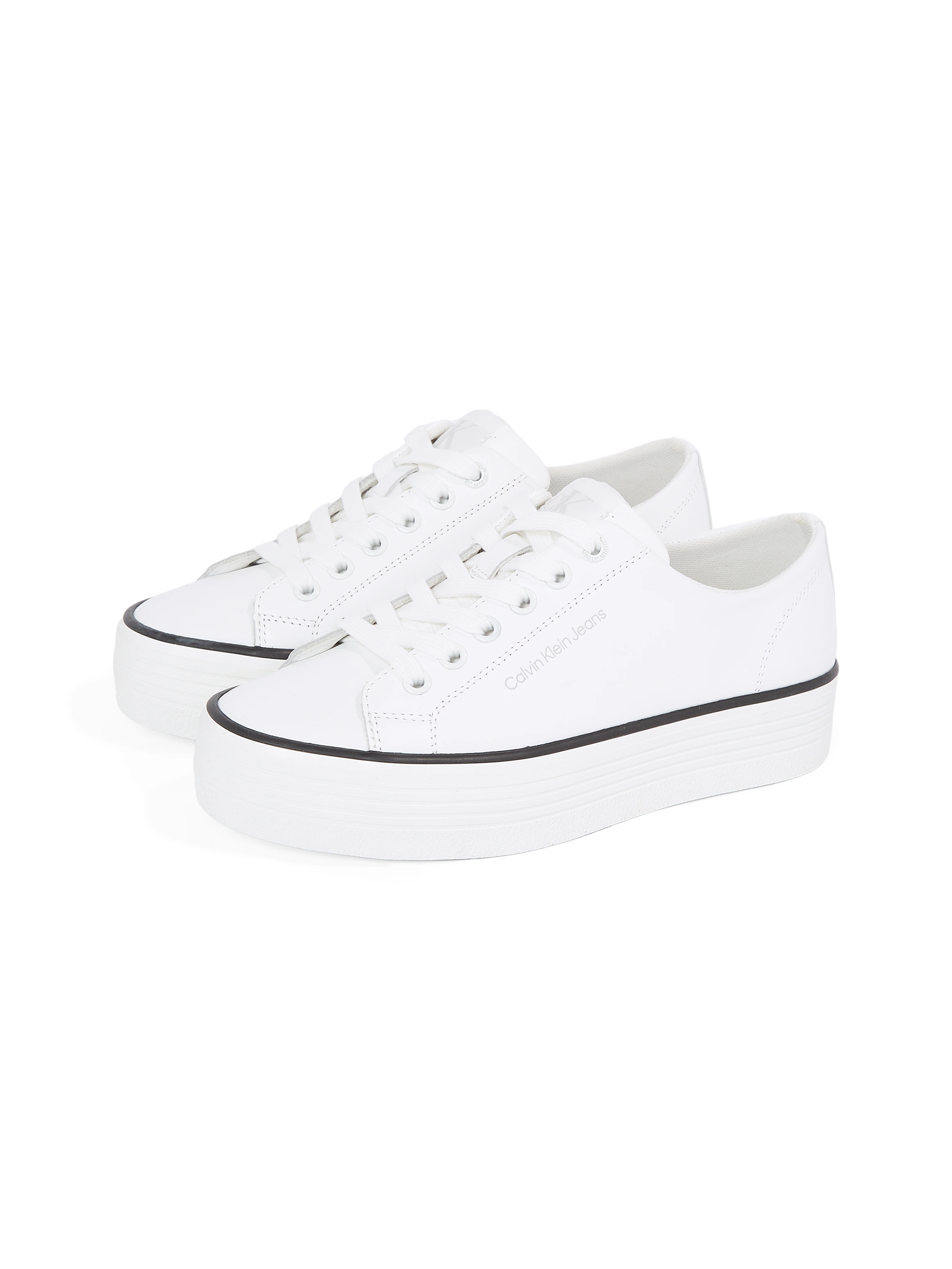 Calvin Klein Jeans Sneaker "BOLD VULC FLATF LOW LTH IN", Halbschuh, Schnürs günstig online kaufen