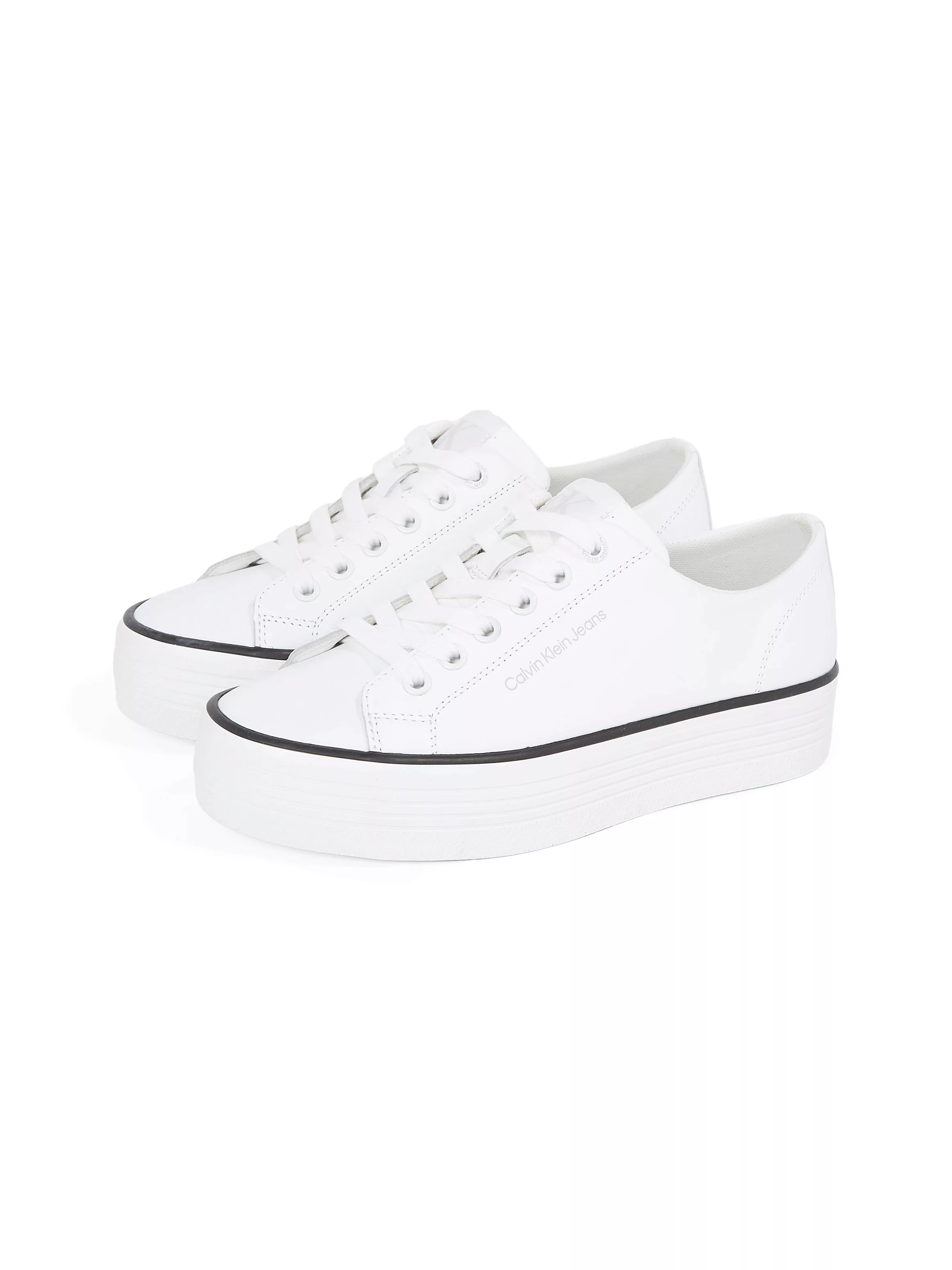 Calvin Klein Jeans Sneaker "BOLD VULC FLATF LOW LTH IN", Halbschuh, Schnürs günstig online kaufen