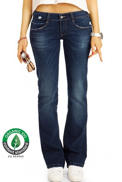 be styled Bootcut-Jeans Bio_005 Damen Jeanshosen, ausgestellt, in dunkelbla günstig online kaufen