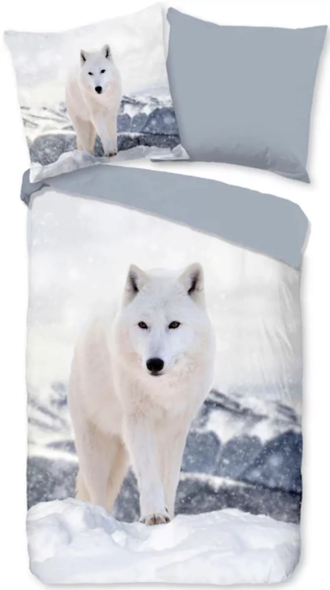 PURE luxury collection Wendebettwäsche »White Fox«, (2 tlg.) günstig online kaufen