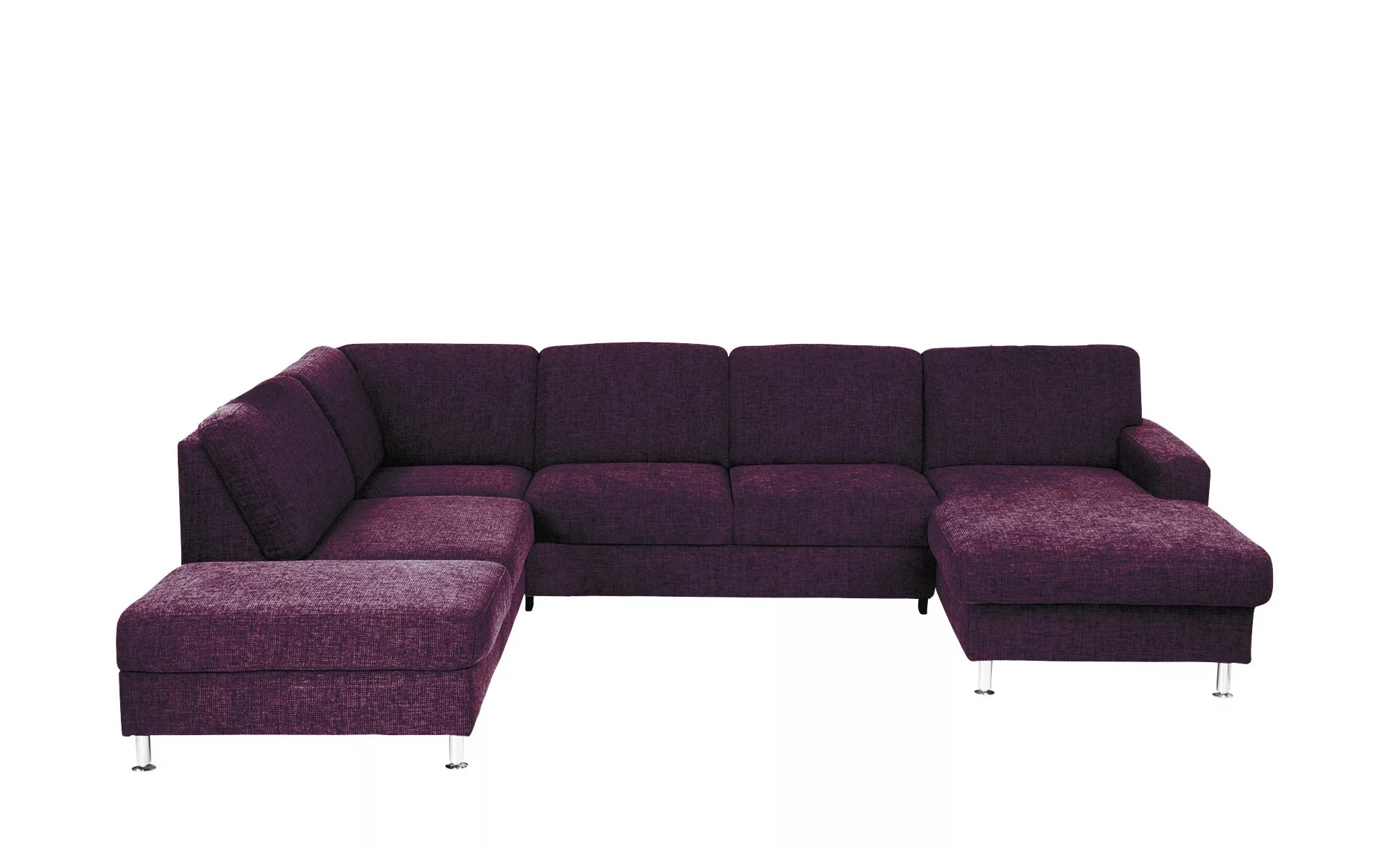 meinSofa Wohnlandschaft Webstoff Jana ¦ lila/violett ¦ Maße (cm): B: 305 H: günstig online kaufen