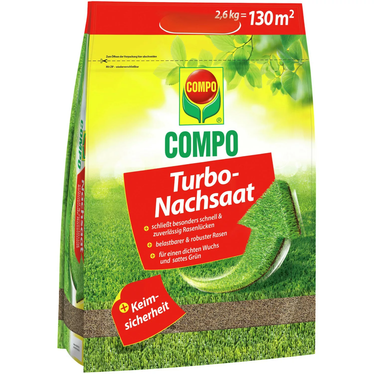 Compo Turbo Nachsaat 2,6 kg für 130 m² günstig online kaufen