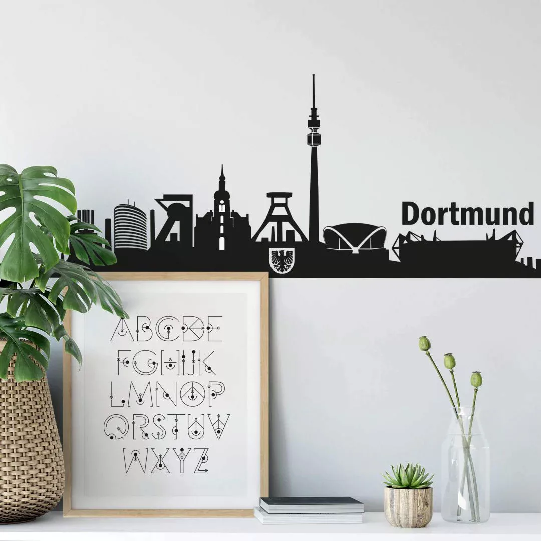 Wall-Art Wandtattoo "XXL Stadt Skyline Dortmund 90cm", (1 St.), selbstklebe günstig online kaufen