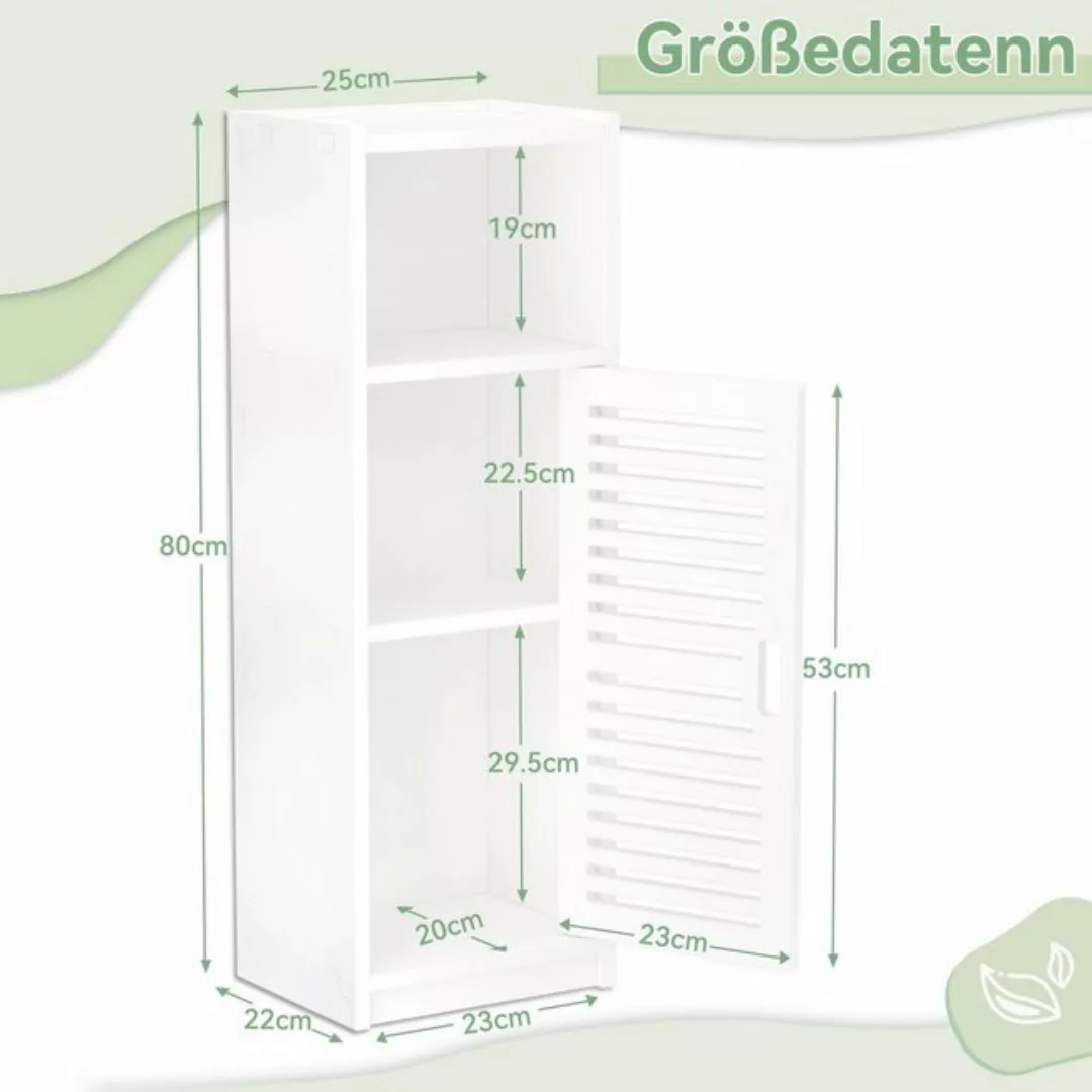 Dripex Midischrank Badezimmerschrank, Badschrank schmal, Toilettenschrank günstig online kaufen