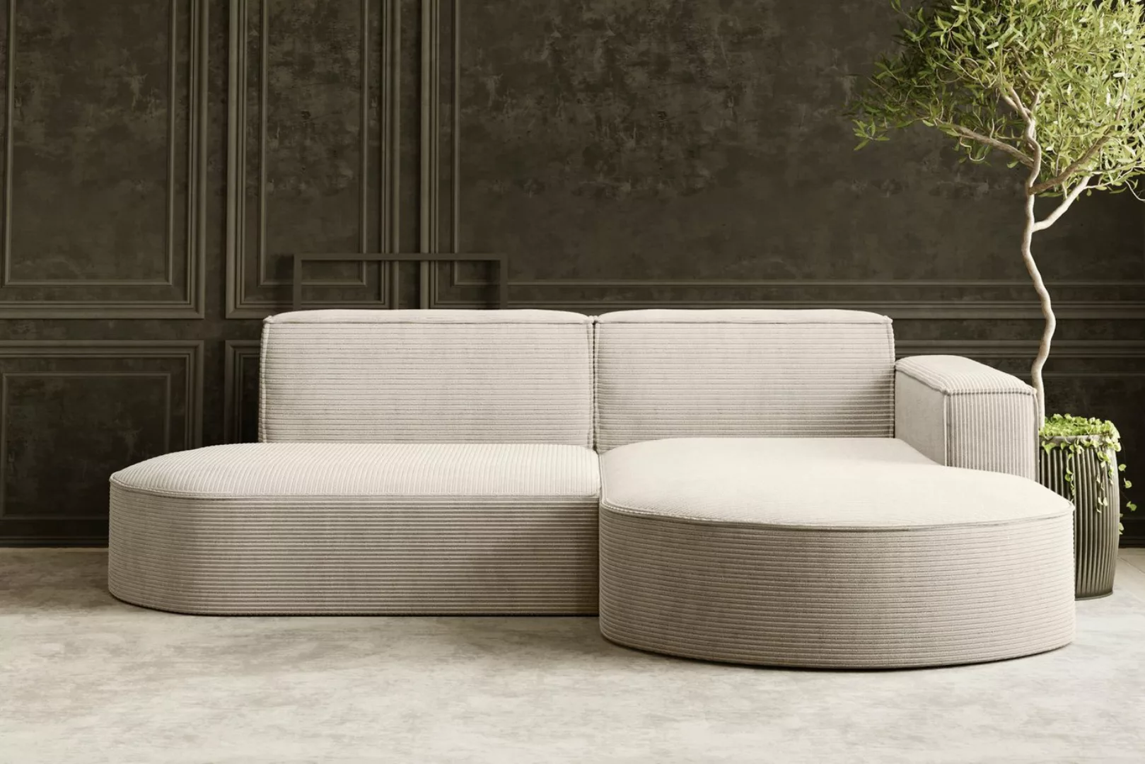 Kaiser Möbel Ecksofa Designer MODENA STUDIO L stoff Poso, Neve, Quelle günstig online kaufen