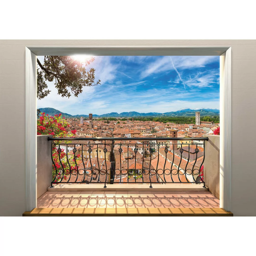 Komar Vliestapete »Balcony«, 368x248 cm (Breite x Höhe), inklusive Kleister günstig online kaufen