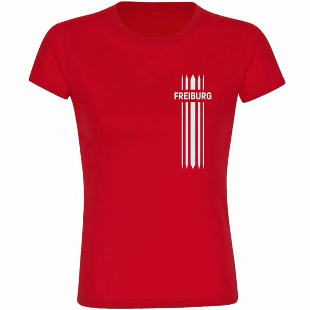 multifanshop T-Shirt Damen Freiburg - Streifen - Frauen günstig online kaufen