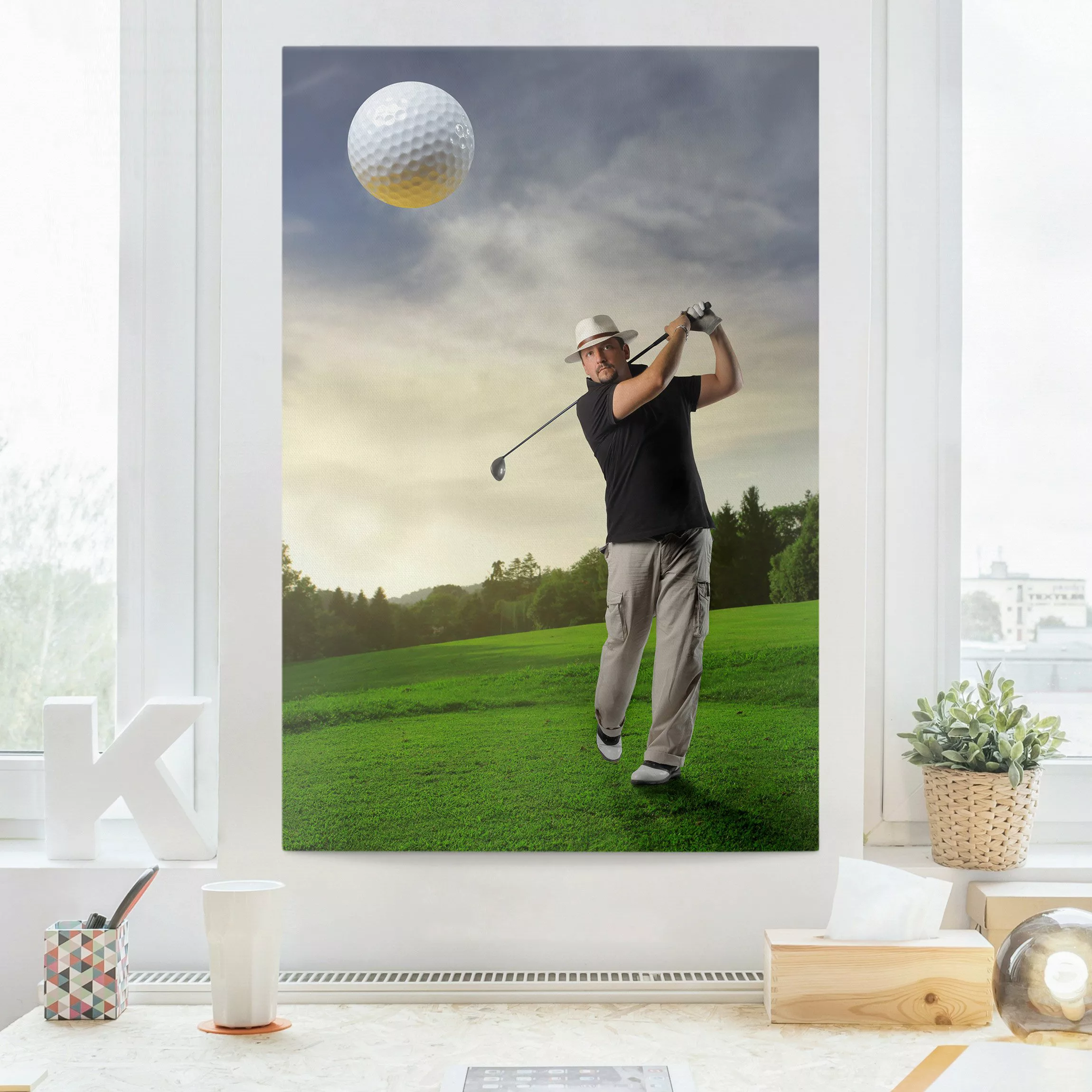 Leinwandbild Sport - Hochformat Golfclub Paradies günstig online kaufen