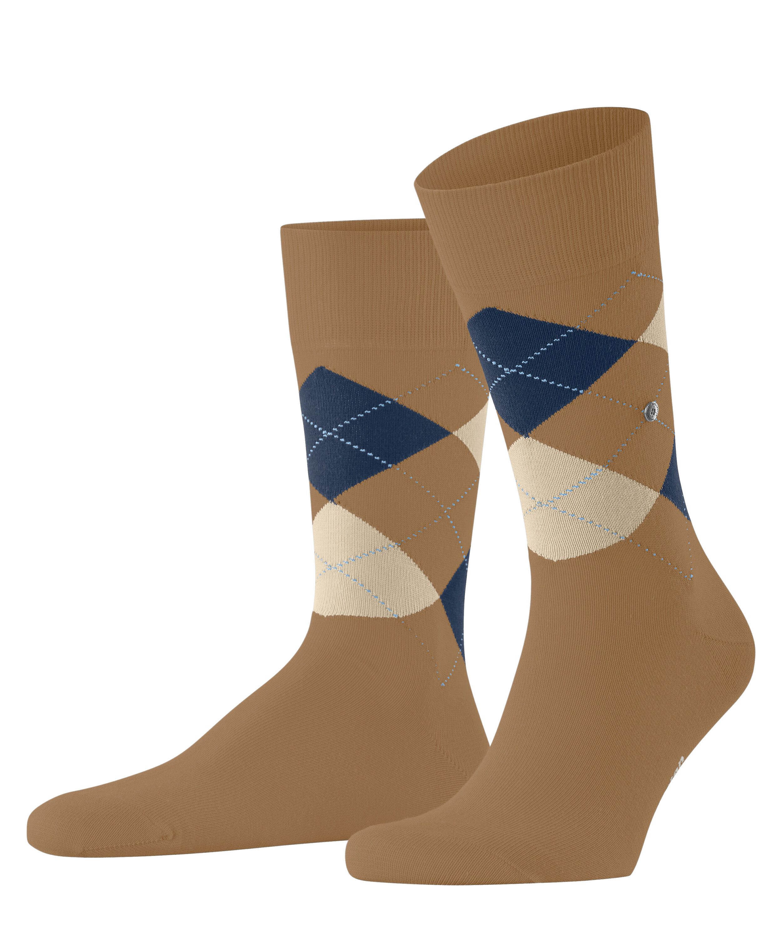 Burlington Socken Orange mit Argyle-Muster günstig online kaufen
