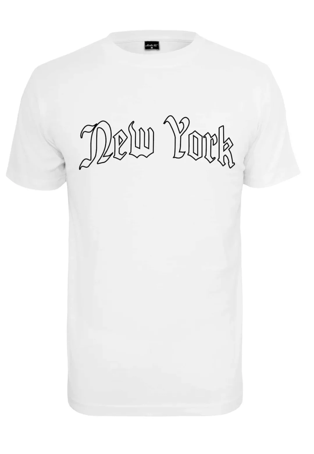 MisterTee Kurzarmshirt "MisterTee Herren New York Wording Tee" günstig online kaufen