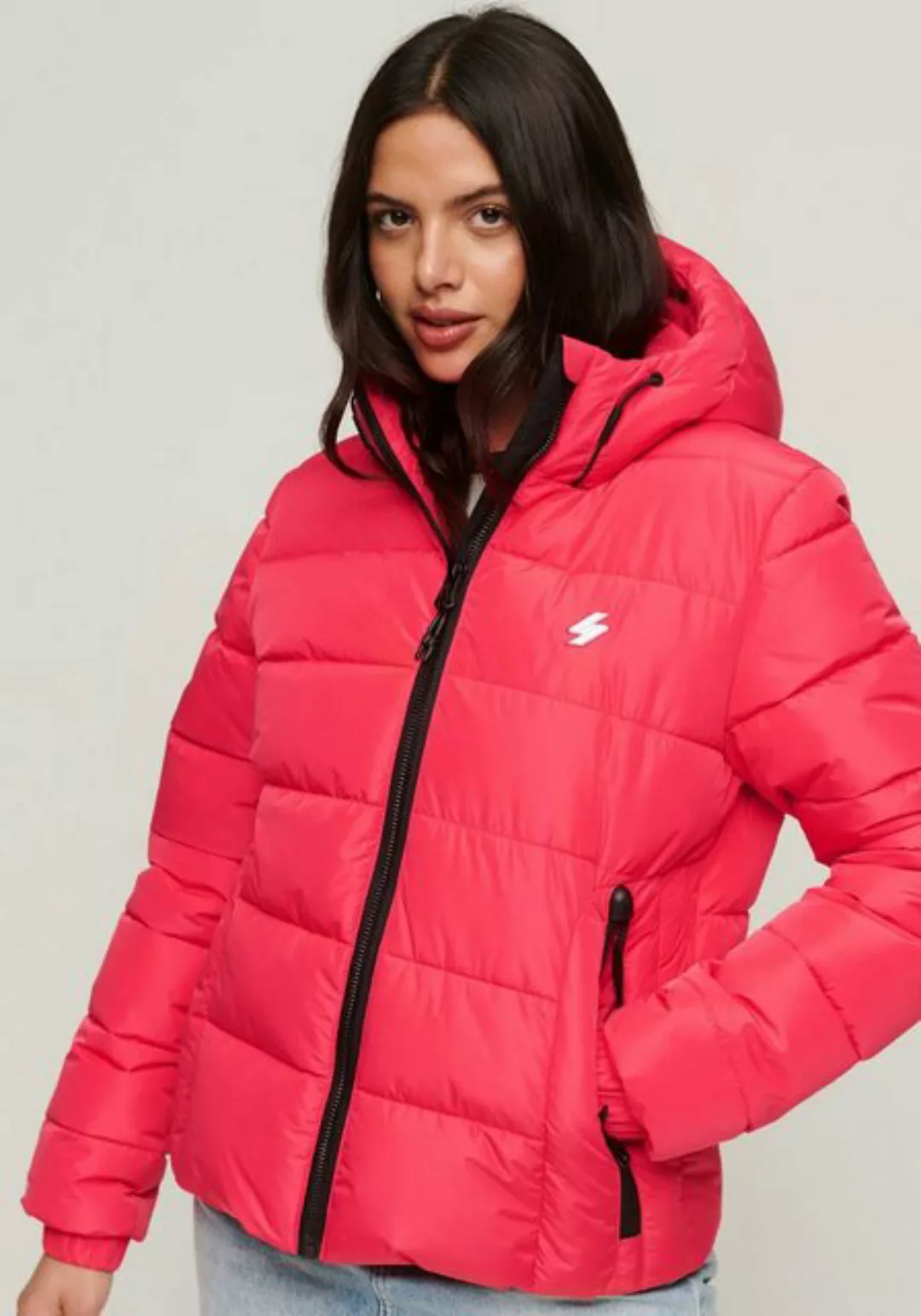 Superdry Steppjacke HOODED SPIRIT SPORTS PUFFER aus wasserabweisendem Mater günstig online kaufen