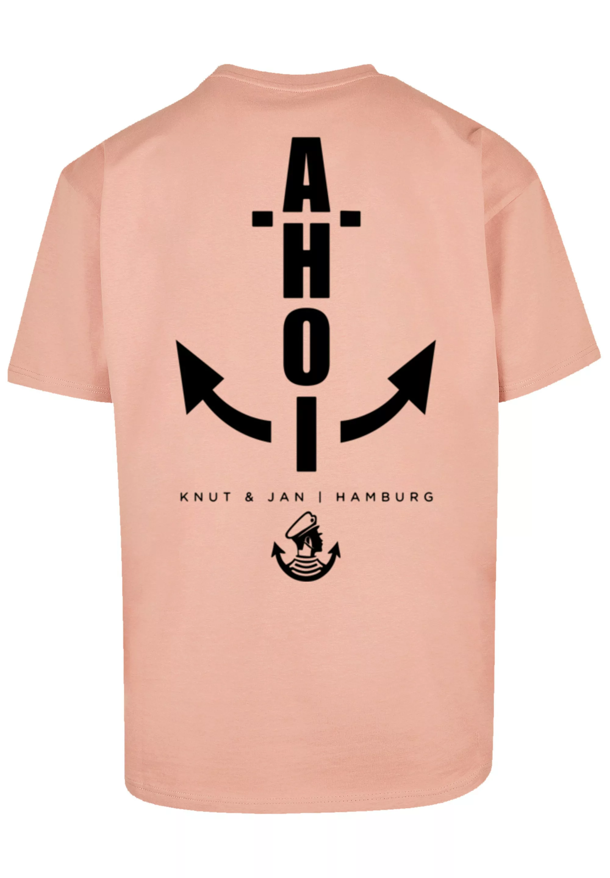 F4NT4STIC T-Shirt "Oversized T-Shirt Ahoi Anker Knut & Jan Hamburg", Print günstig online kaufen