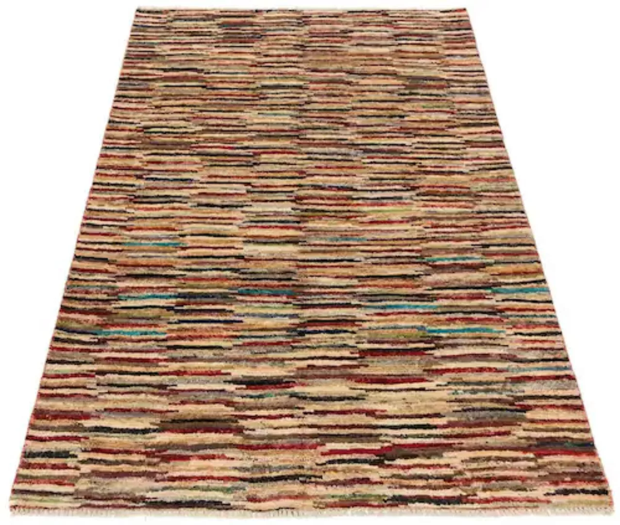 morgenland Wollteppich »Streifen Multicolore 172 x 116 cm«, rechteckig günstig online kaufen