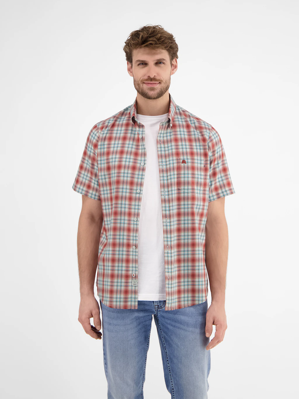 LERROS Karohemd, mit Logo Stickerei günstig online kaufen