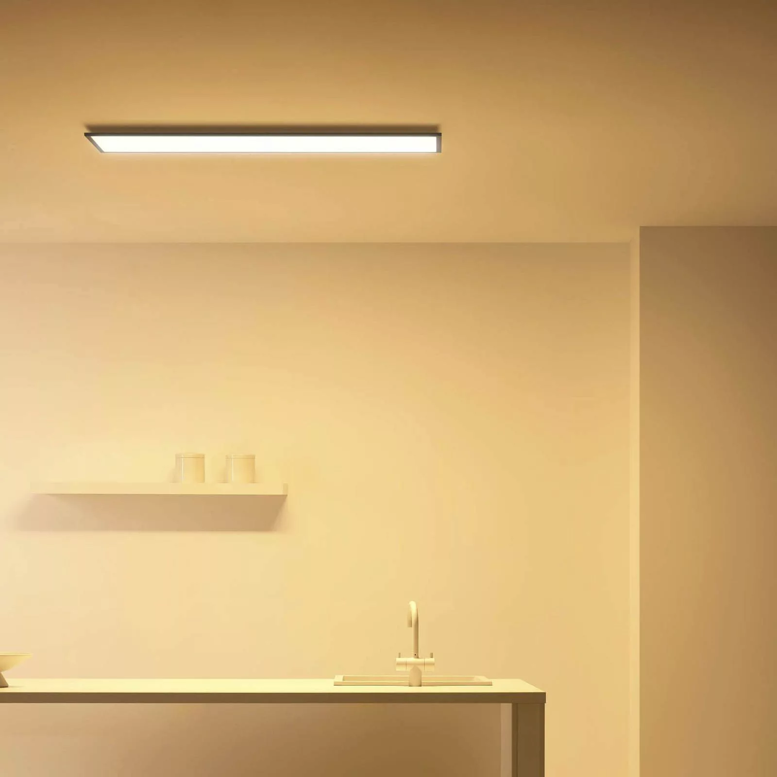 WiZ LED-Deckenleuchte Panel, rechteckig, schwarz günstig online kaufen