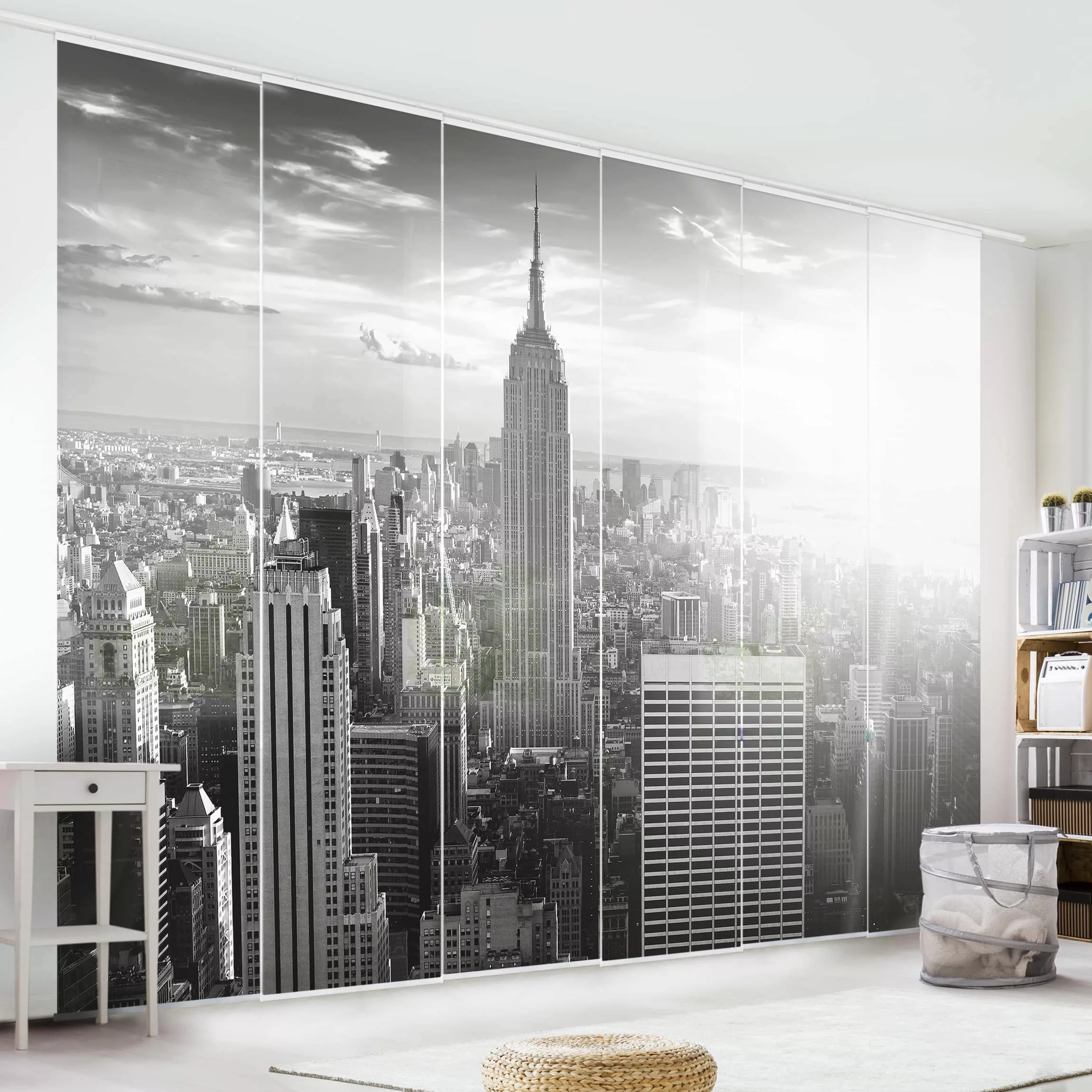 Schiebegardinen Set Architektur & Skyline Manhattan Skyline günstig online kaufen