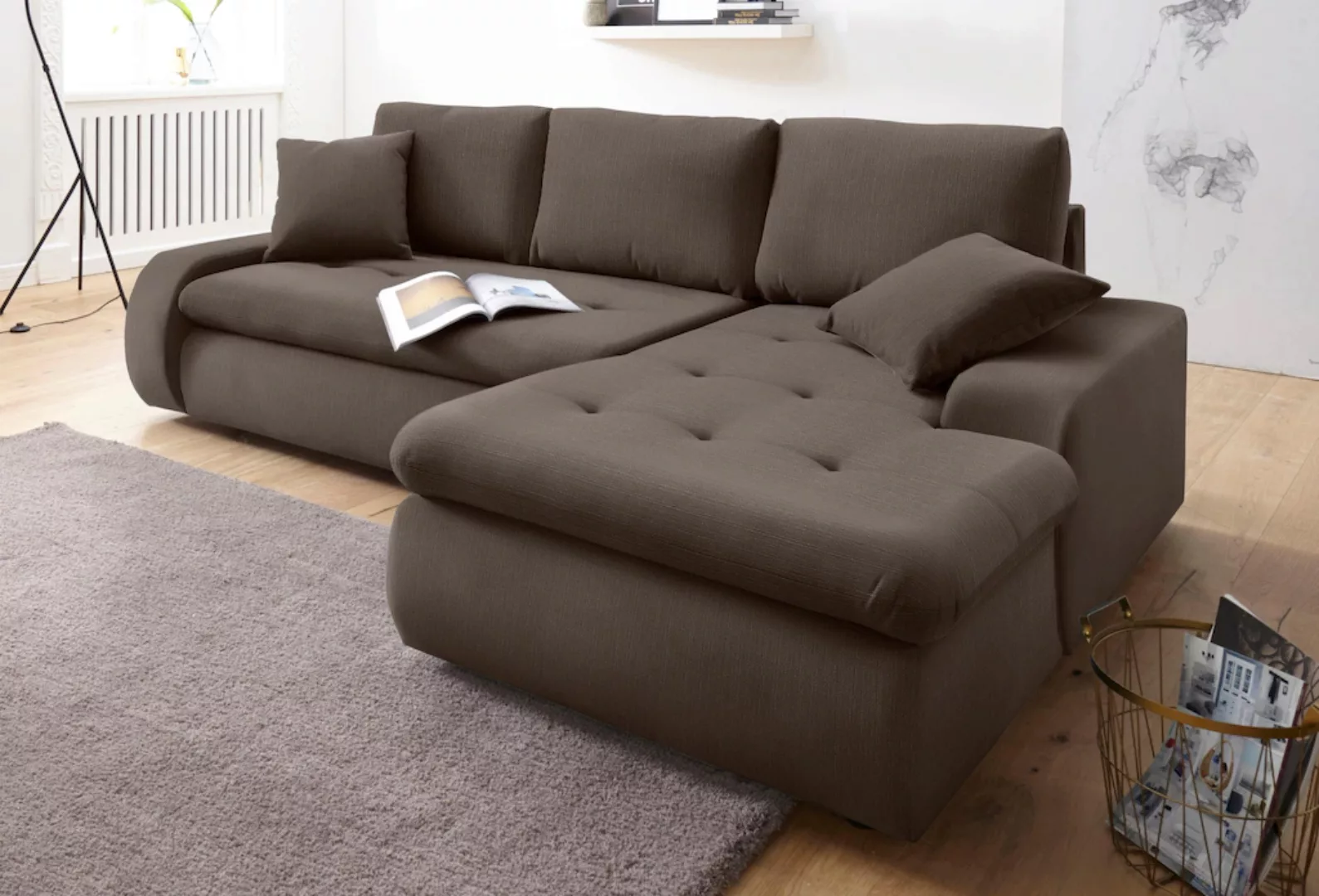 TRENDMANUFAKTUR Ecksofa "Indie II, tolle Detailverarbeitung, bequem und kom günstig online kaufen