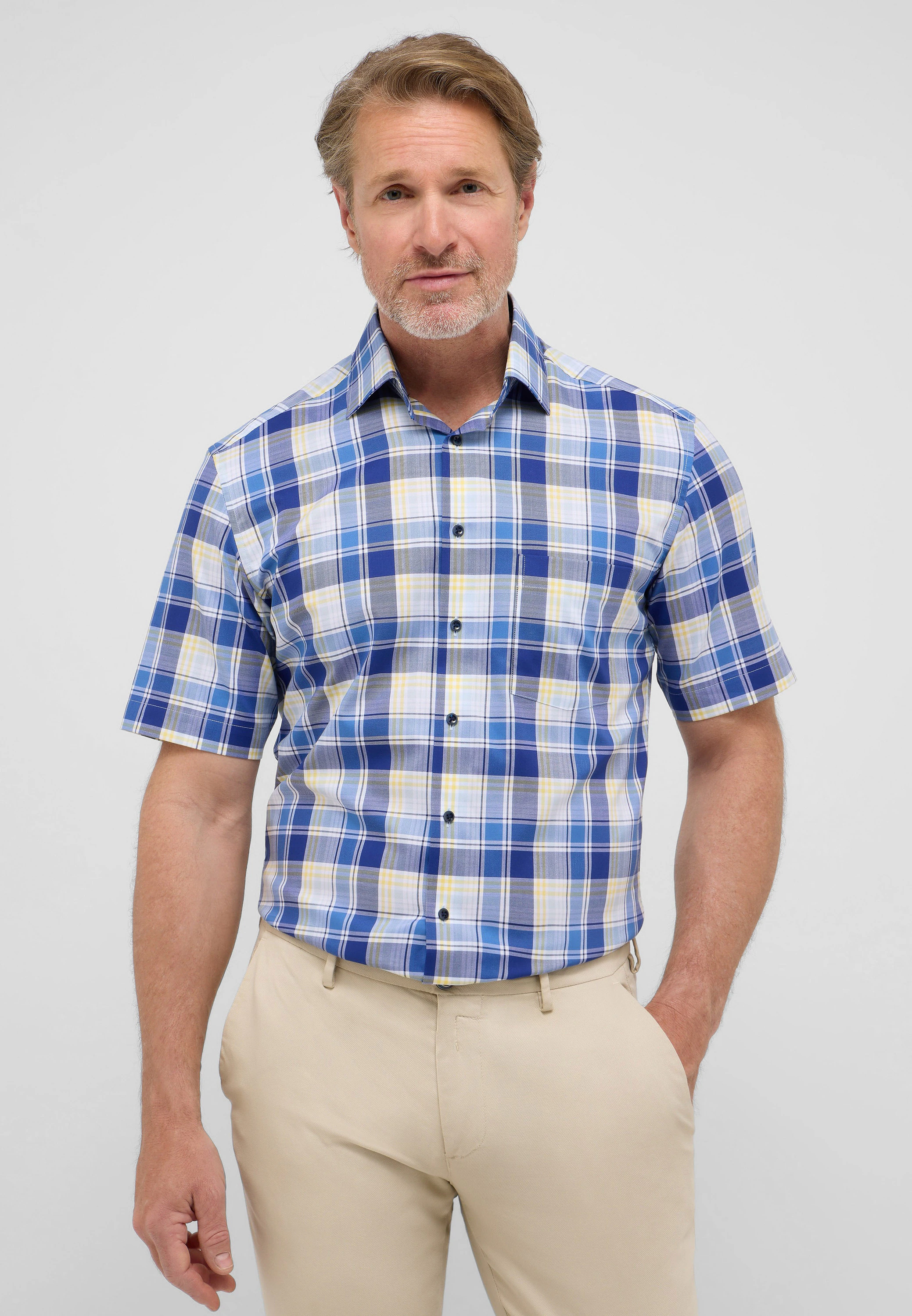Eterna Kurzarmhemd "MODERN FIT", NON IRON (bügelfrei) günstig online kaufen