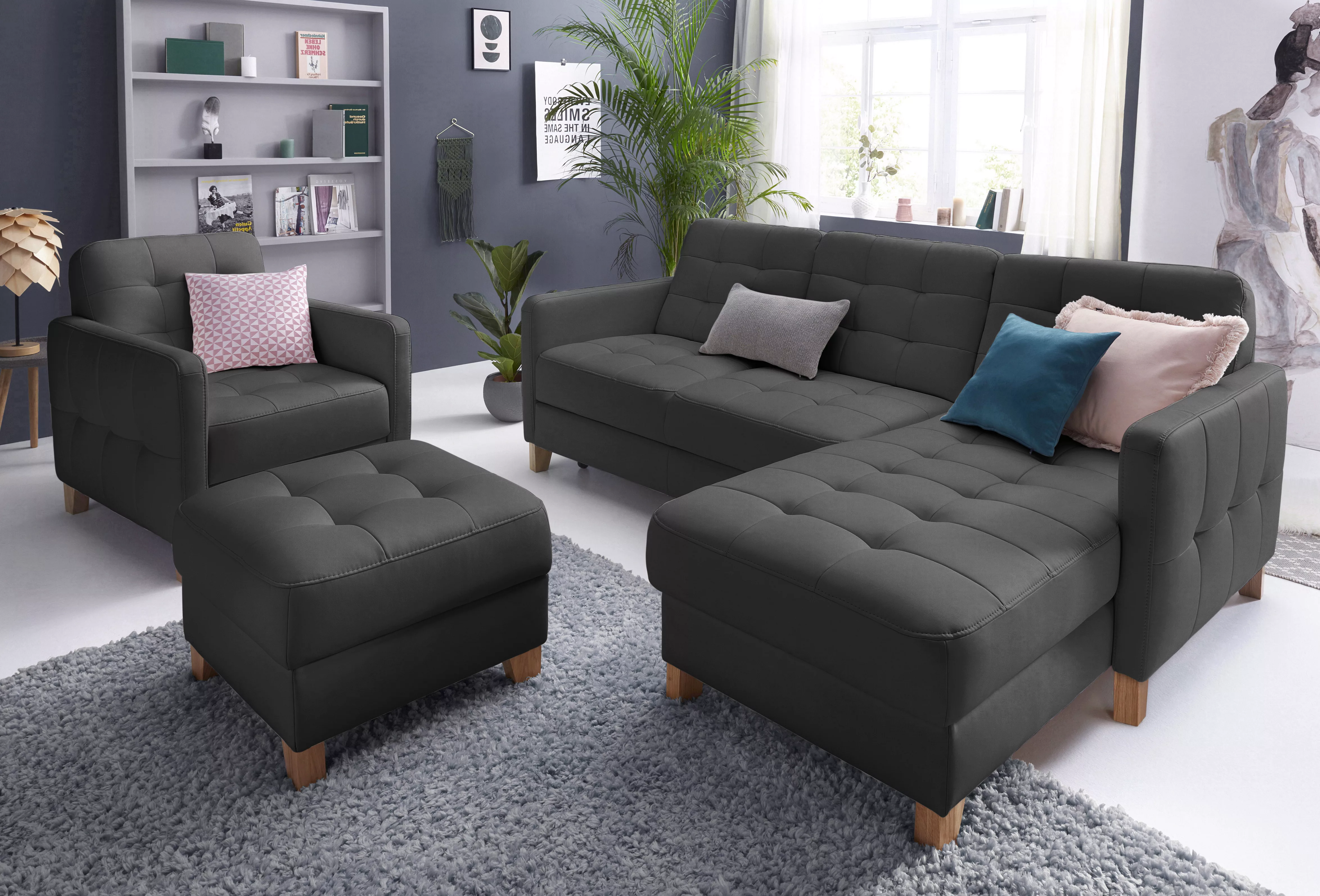 exxpo - sofa fashion Ecksofa "Elio, kompakt und komfortabel, bequem und zei günstig online kaufen