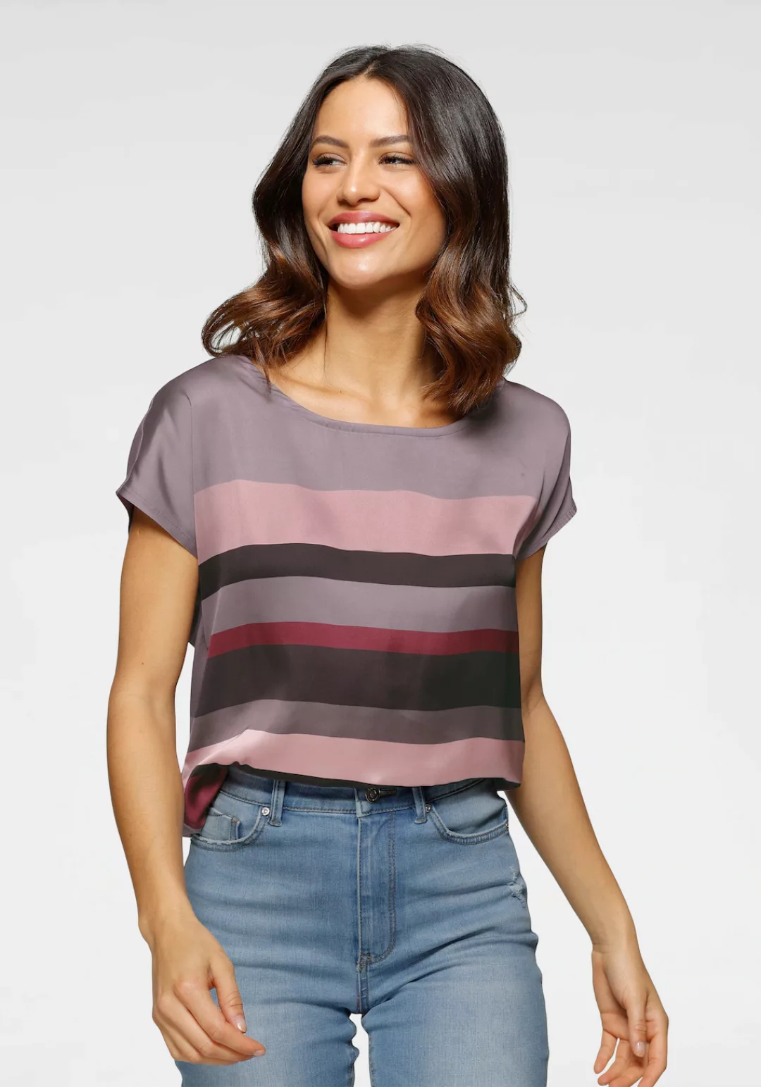Laura Scott Shirtbluse in modischem Streifen-Design günstig online kaufen
