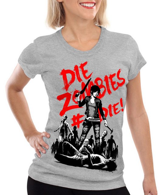 style3 T-Shirt Zombie the walking dead horror daryl dixon halloween shotgun günstig online kaufen