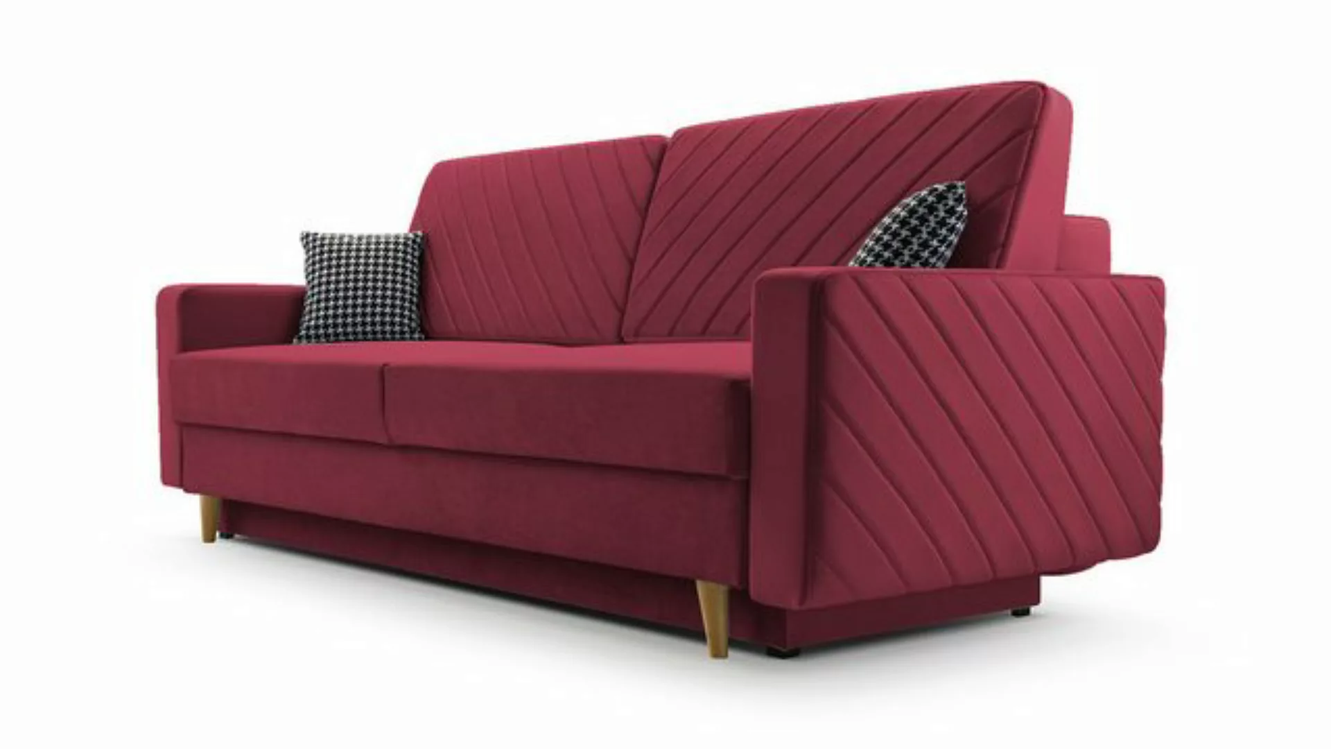 MOEBLO Schlafsofa CALIFORNIA, Sofa aus Samtstoff Couch für Wohnzimmer Sofag günstig online kaufen