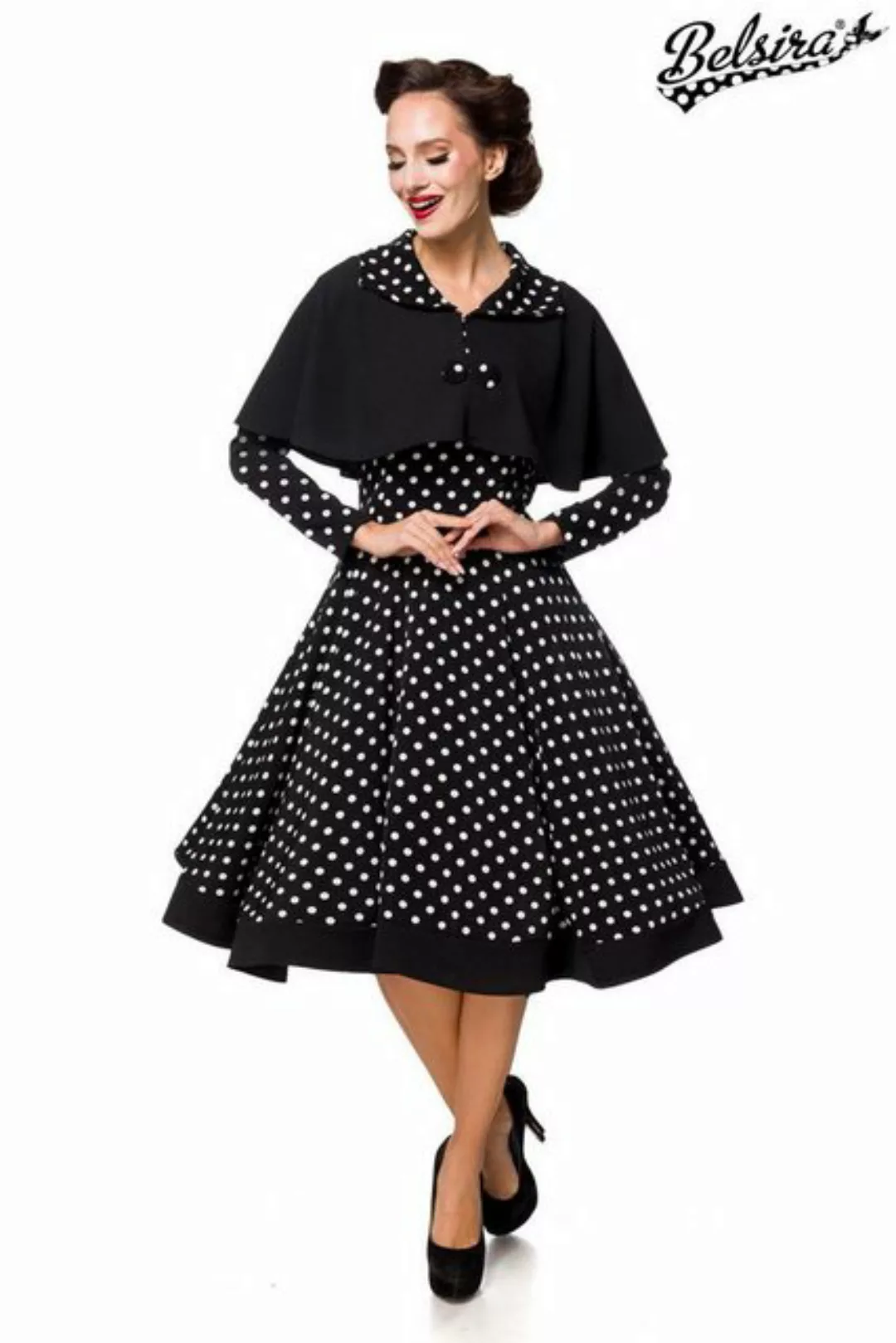 BELSIRA Trachtenkleid Belsira SWING-KLEID MIT CAPE - (2XL,3XL,4XL,L,M,S) günstig online kaufen