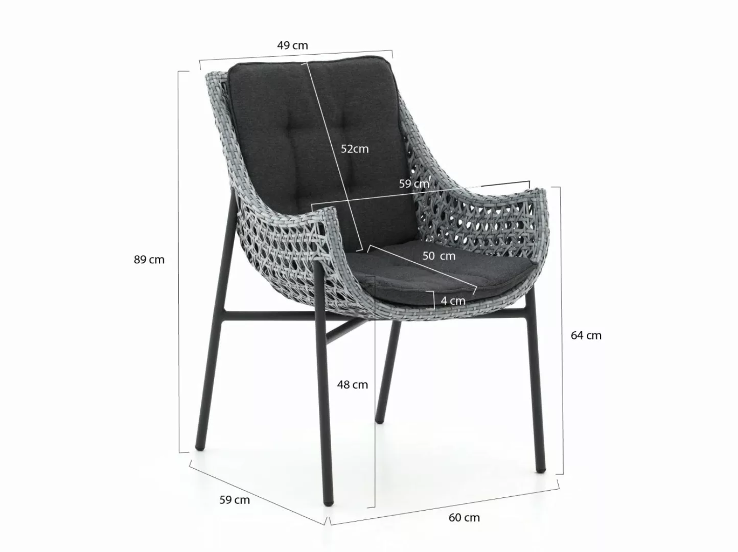 Manifesto Novara/Sora ø 127cm Gartenmöbel-Set 6-teilig günstig online kaufen