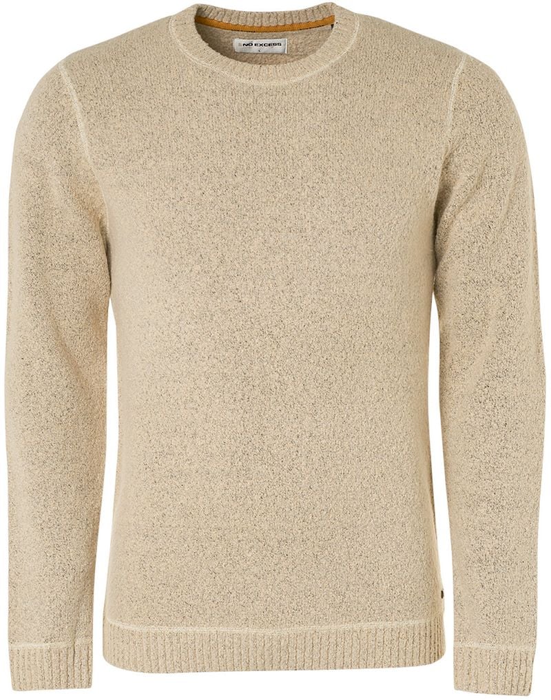 No Excess Knitted Pullover Beige - Größe XXL günstig online kaufen