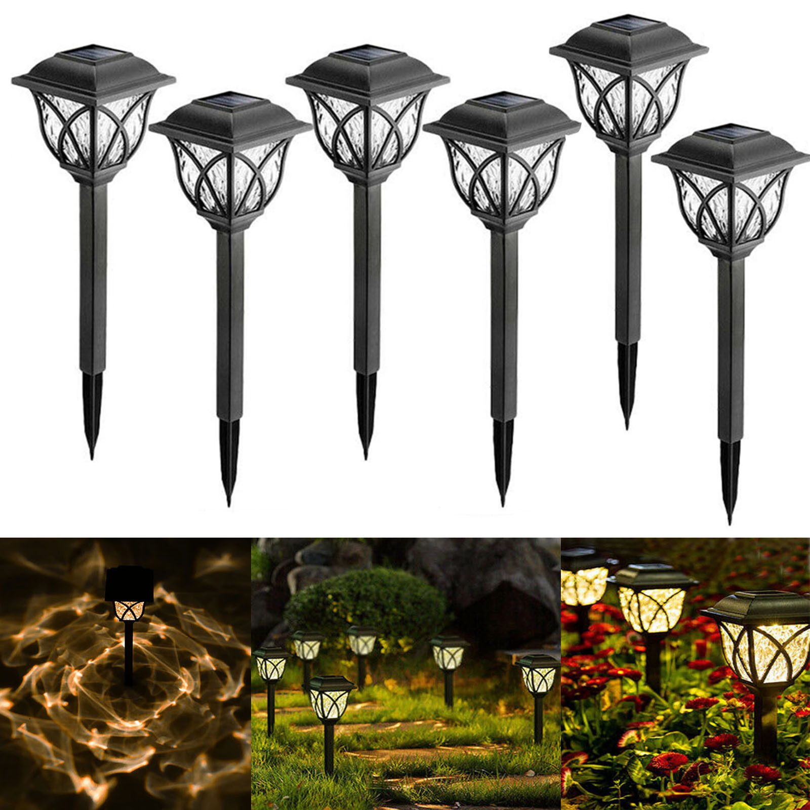oyajia LED Solarleuchte 6 Stück Solarlampen für außen garten, günstig online kaufen