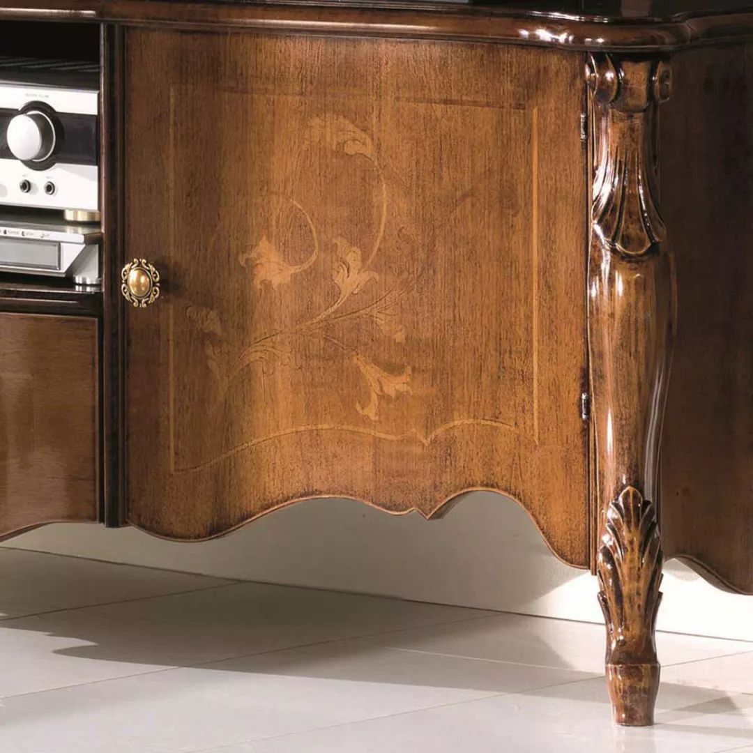 TV Phonoschrank in italienischem Design barocke Form günstig online kaufen