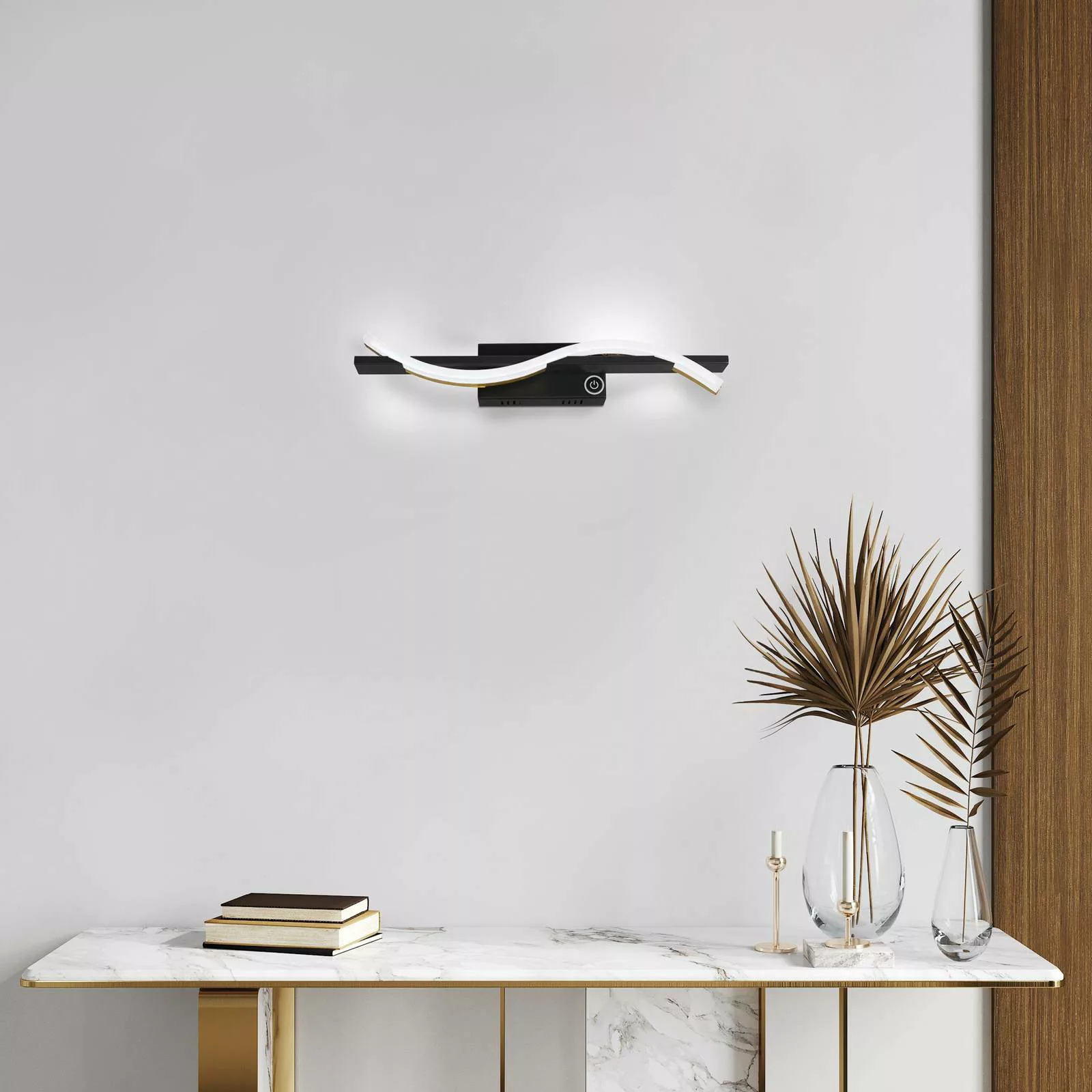 LED-Wandlampe Bridge Gestensensor dim CCT schwarz günstig online kaufen