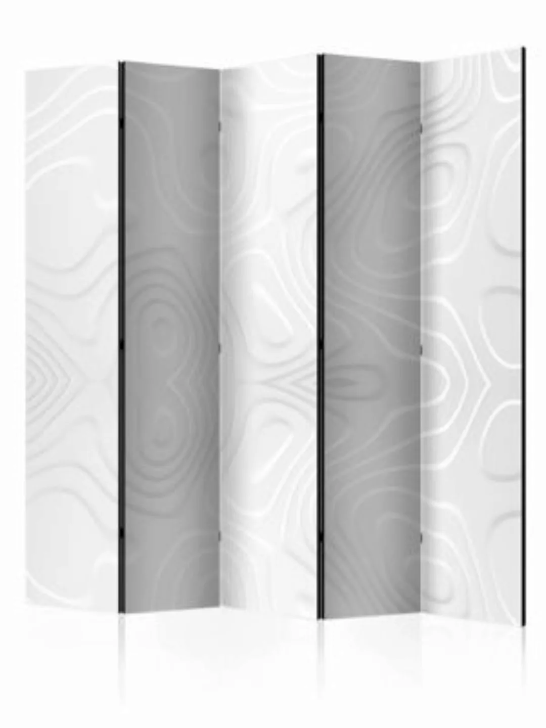 artgeist Paravent Room divider - White waves II schwarz/weiß Gr. 225 x 172 günstig online kaufen