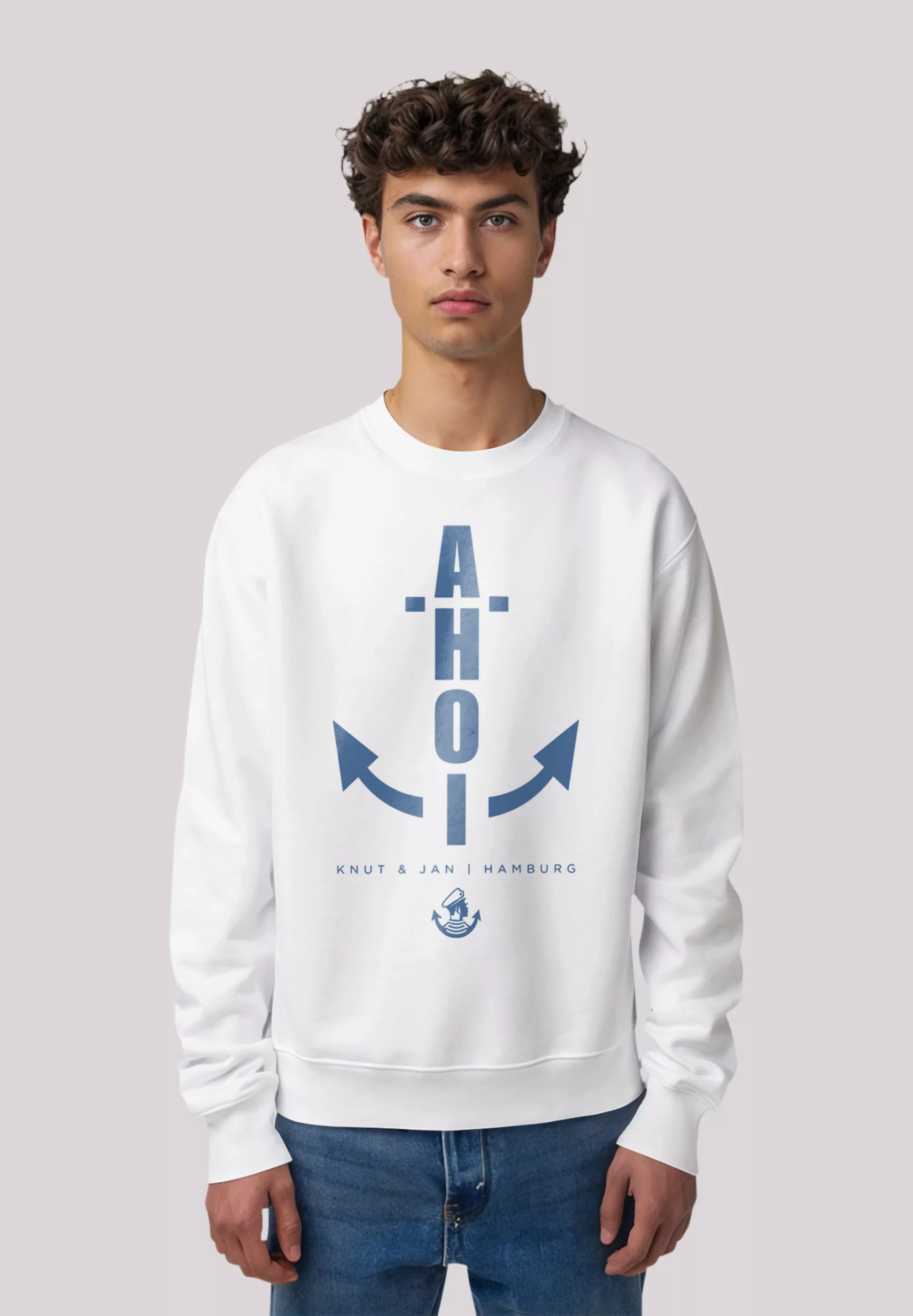 F4NT4STIC Sweatshirt "Ahoi Anker Blau Knut & Jan Hamburg", Premium Qualität günstig online kaufen