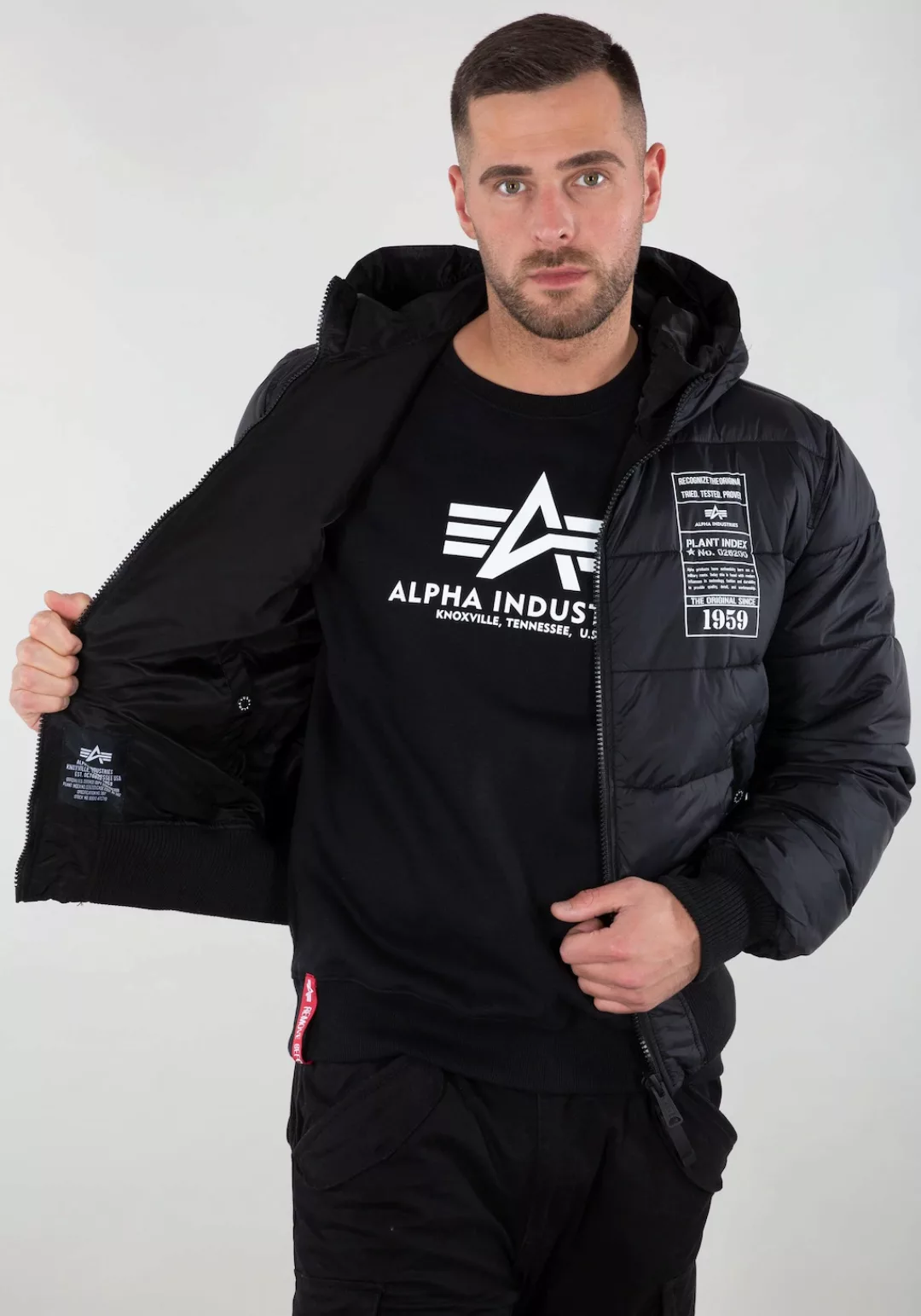 Alpha Industries Winterjacke "Alpha Industries Men - Bomber Jackets Hooded günstig online kaufen