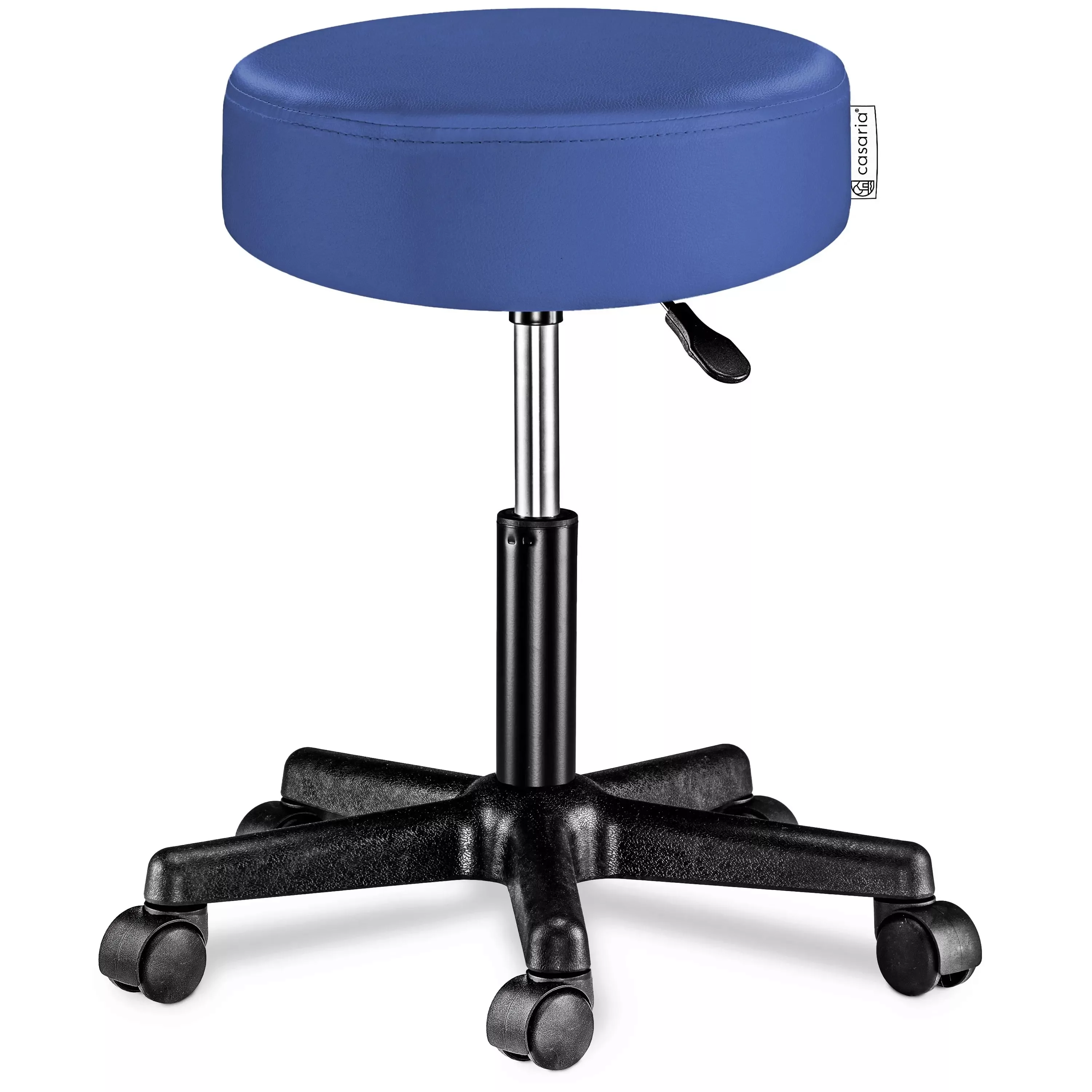 Rollhocker Kunstleder Blau 360° drehbar günstig online kaufen