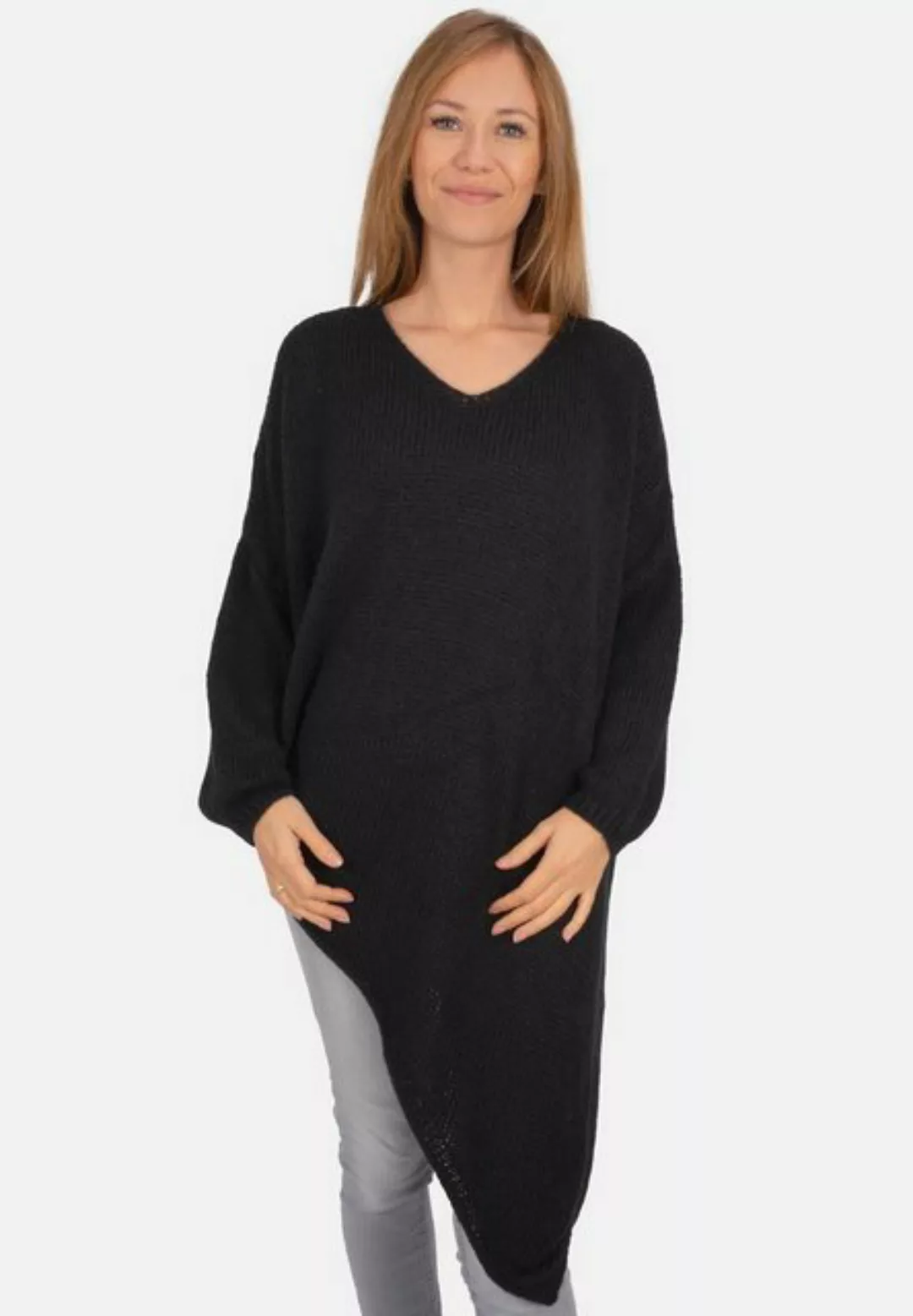 Seasons of April V-Ausschnitt-Pullover Rica Asymmetrisch, oversized geschni günstig online kaufen