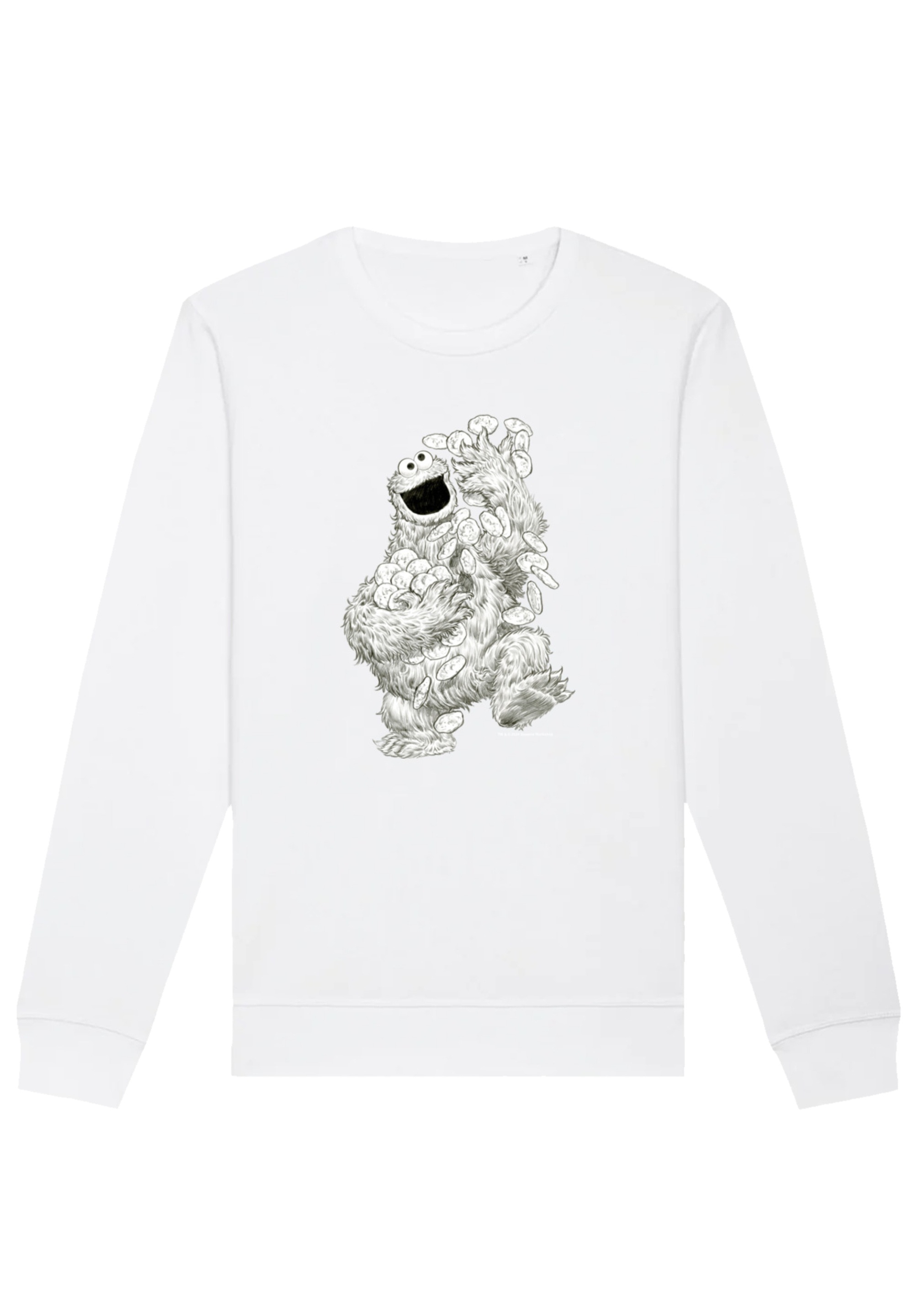 F4NT4STIC Sweatshirt "Sesamstraße Cookie Monster Pencil Drawing", Premium Q günstig online kaufen