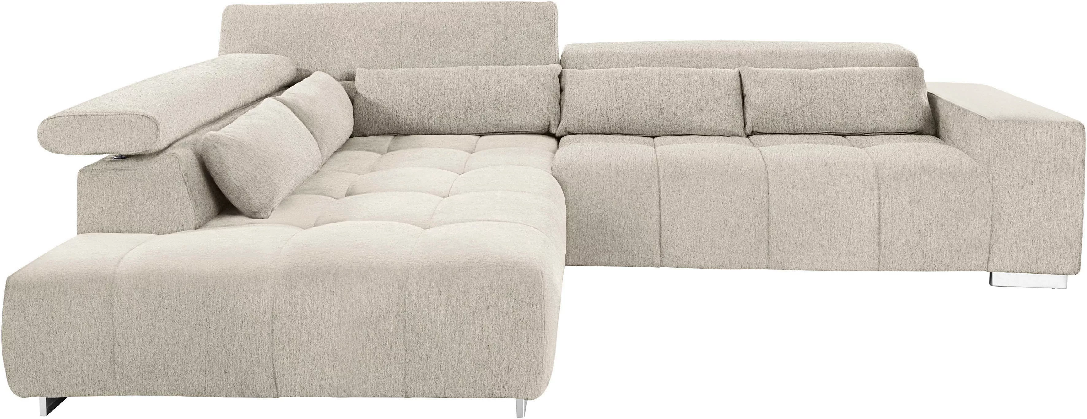 COTTA Ecksofa "Orion L-Form", mit Ottomane, inklusive verstellbarer Kopfstü günstig online kaufen