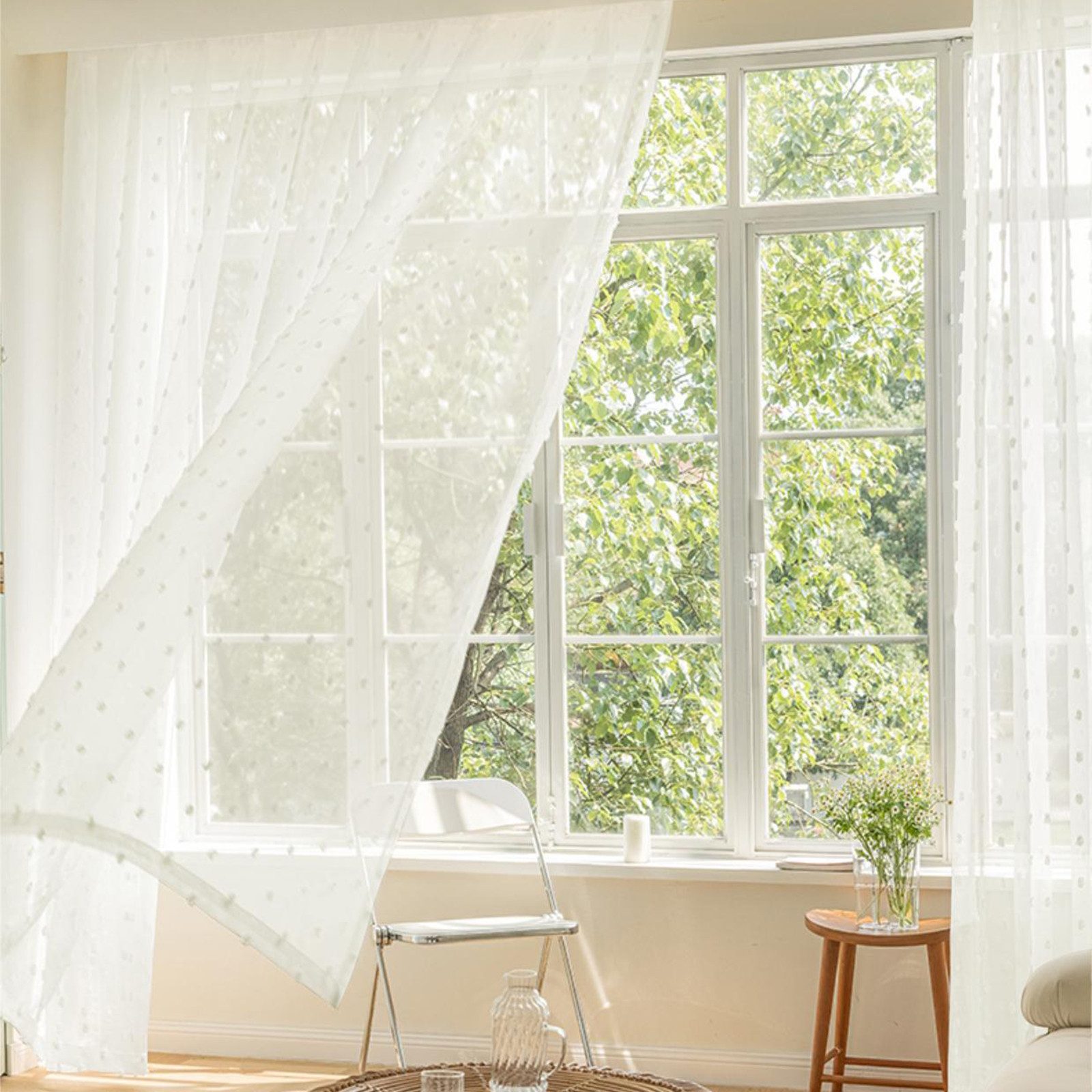 Sunicol Gardine Sheer Transparente Voile Vorhang günstig online kaufen