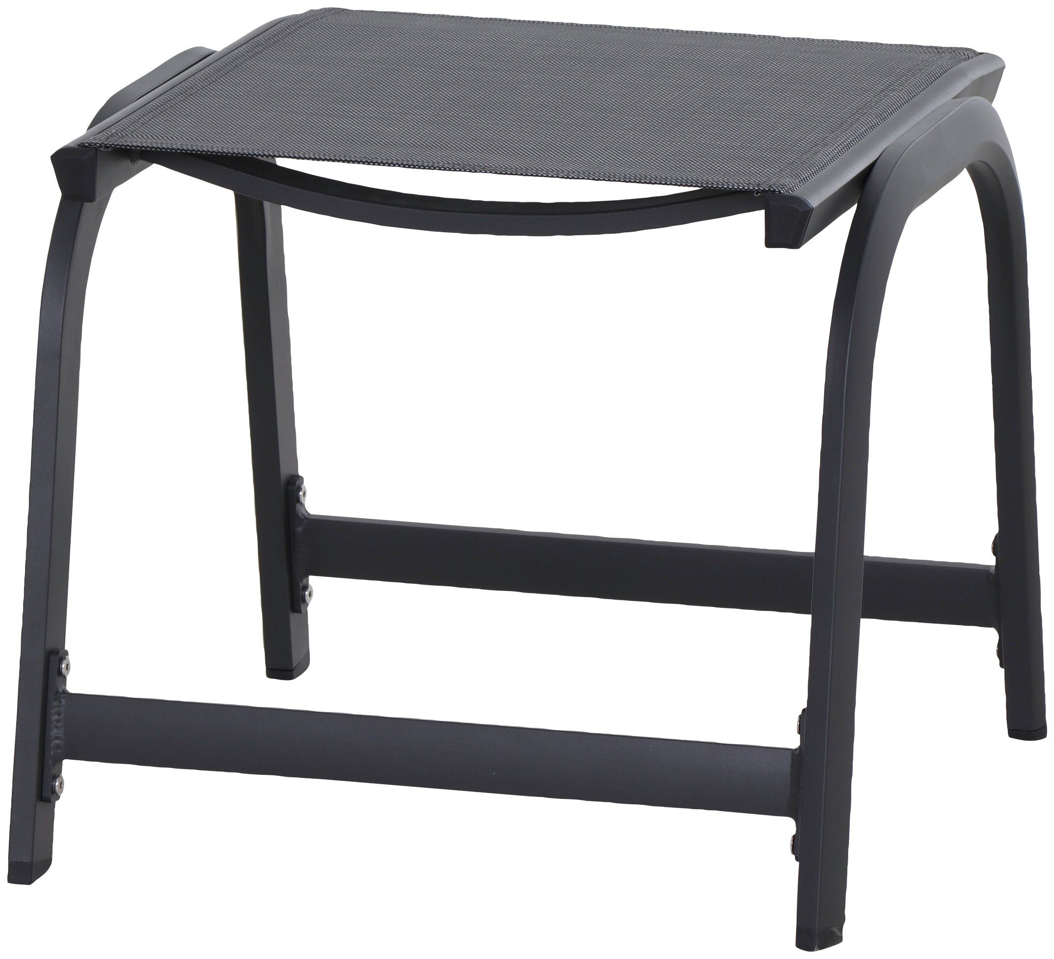 Siena Garden Hocker Tesoro 52 cm x 51 cm x 44 cm Anthrazit Matt günstig online kaufen