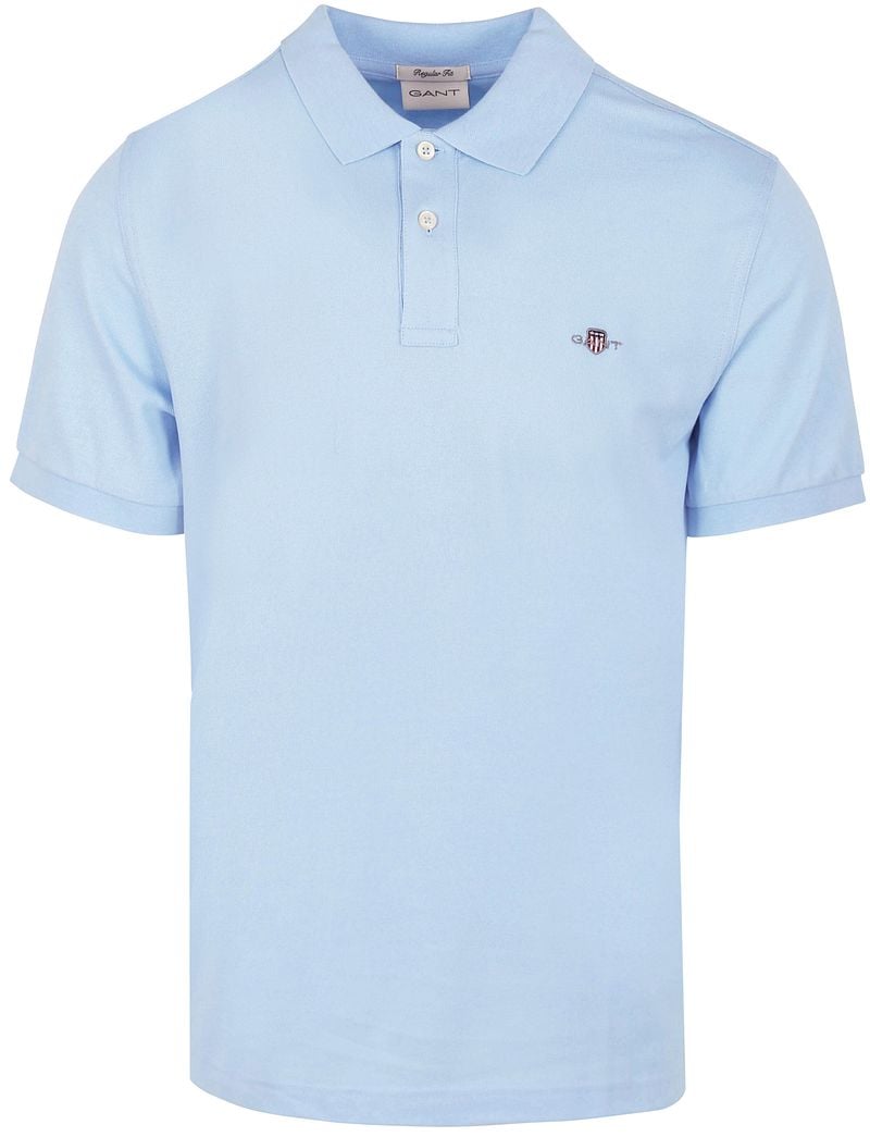 Gant Shield Piqué Poloshirt Fresh Blue - Größe 3XL günstig online kaufen