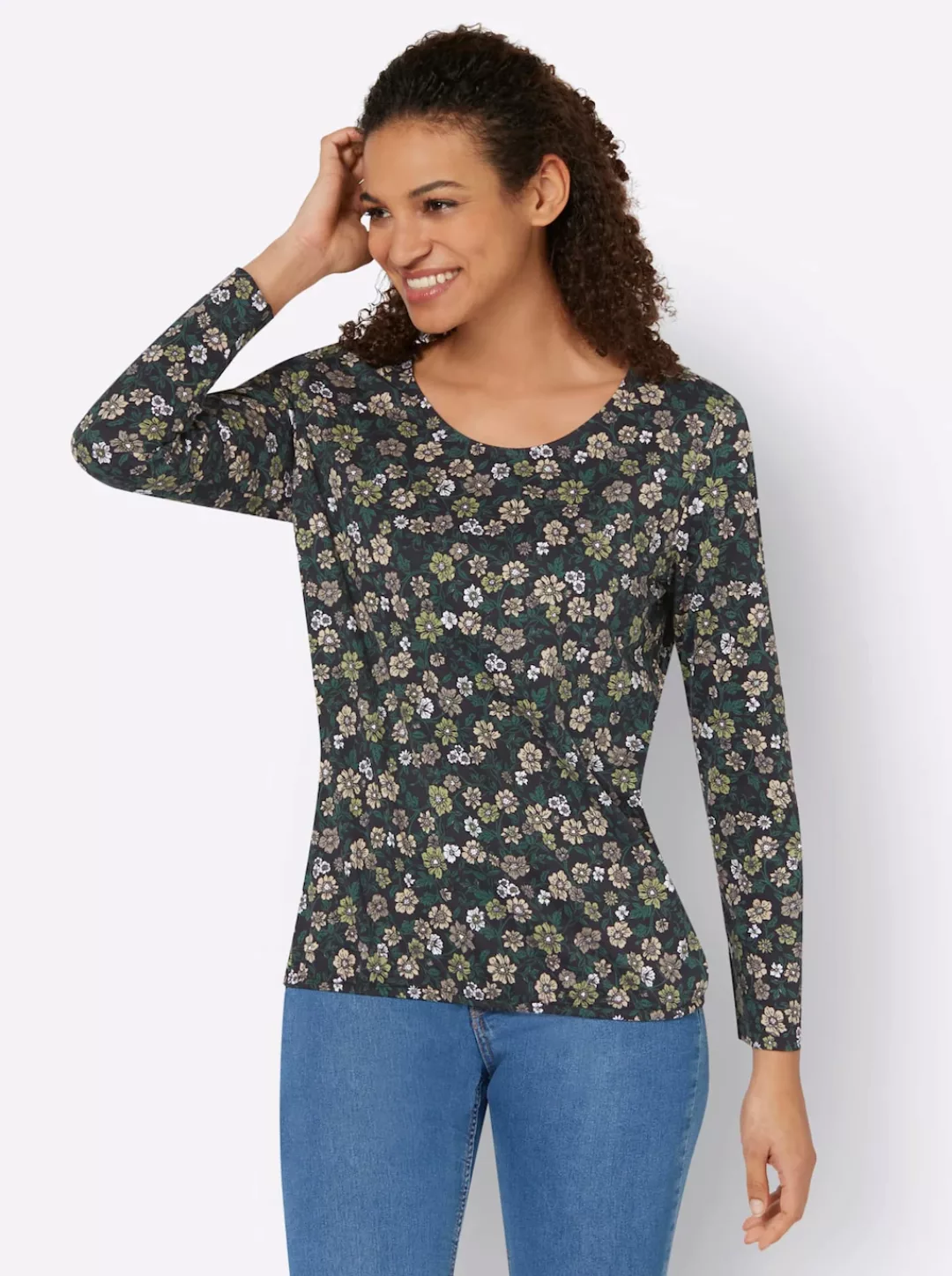 Inspirationen Langarmshirt "Druck-Shirt", (1 tlg.) günstig online kaufen