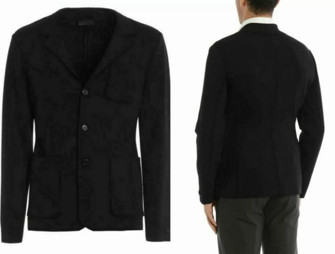 PRADA Sakko PRADA LANA WOOL WEAVE KNITTED SUIT BLAZER JACKE SAKKO STRICK JA günstig online kaufen